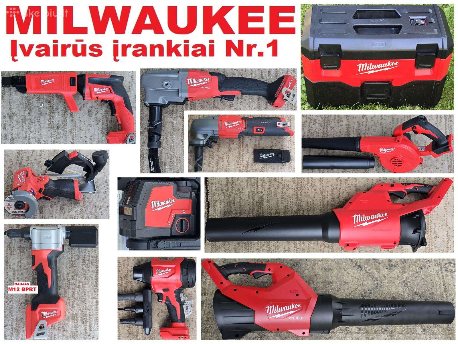 Milwaukee įvairūs įrankiai 1