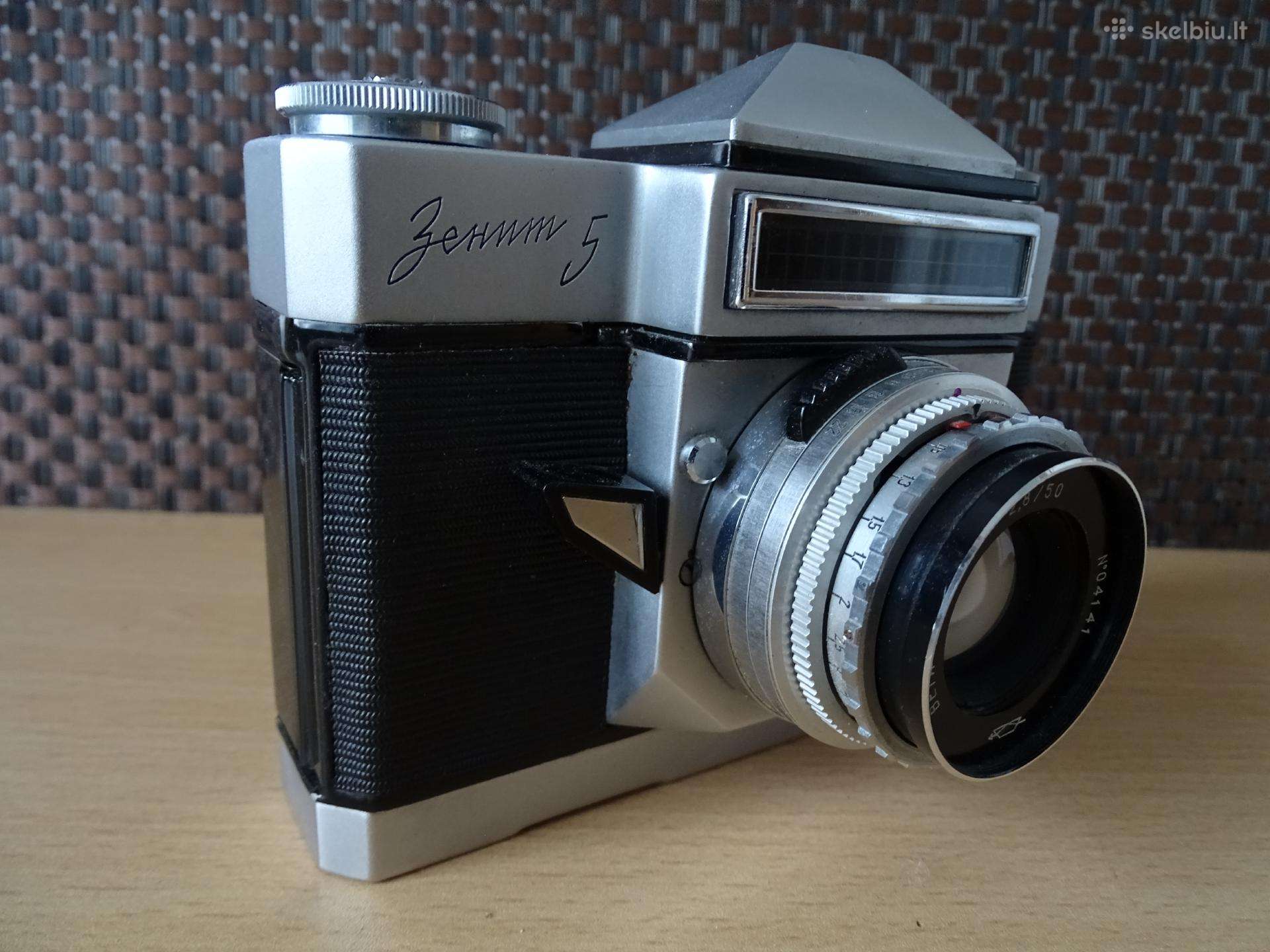 Fotoaparatas Zenit 5 kolekcionieriams ir kiti