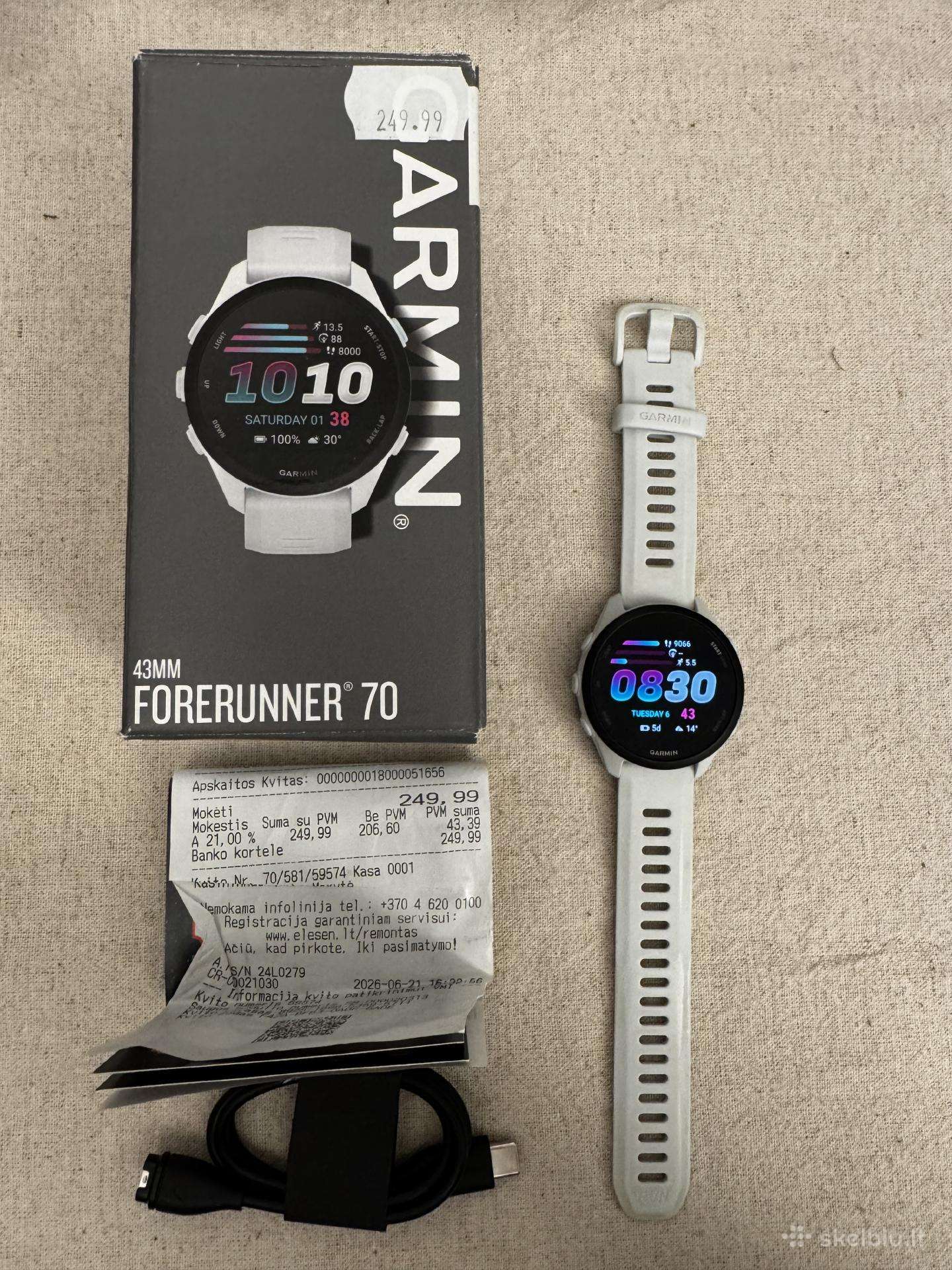 Garmin Forerunner 70 43mm GPS garantija