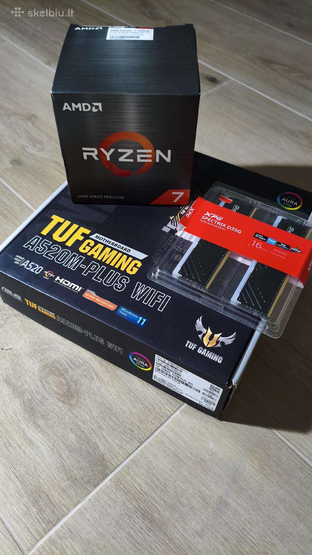 Motherboard, Cpu, RAM komplektas