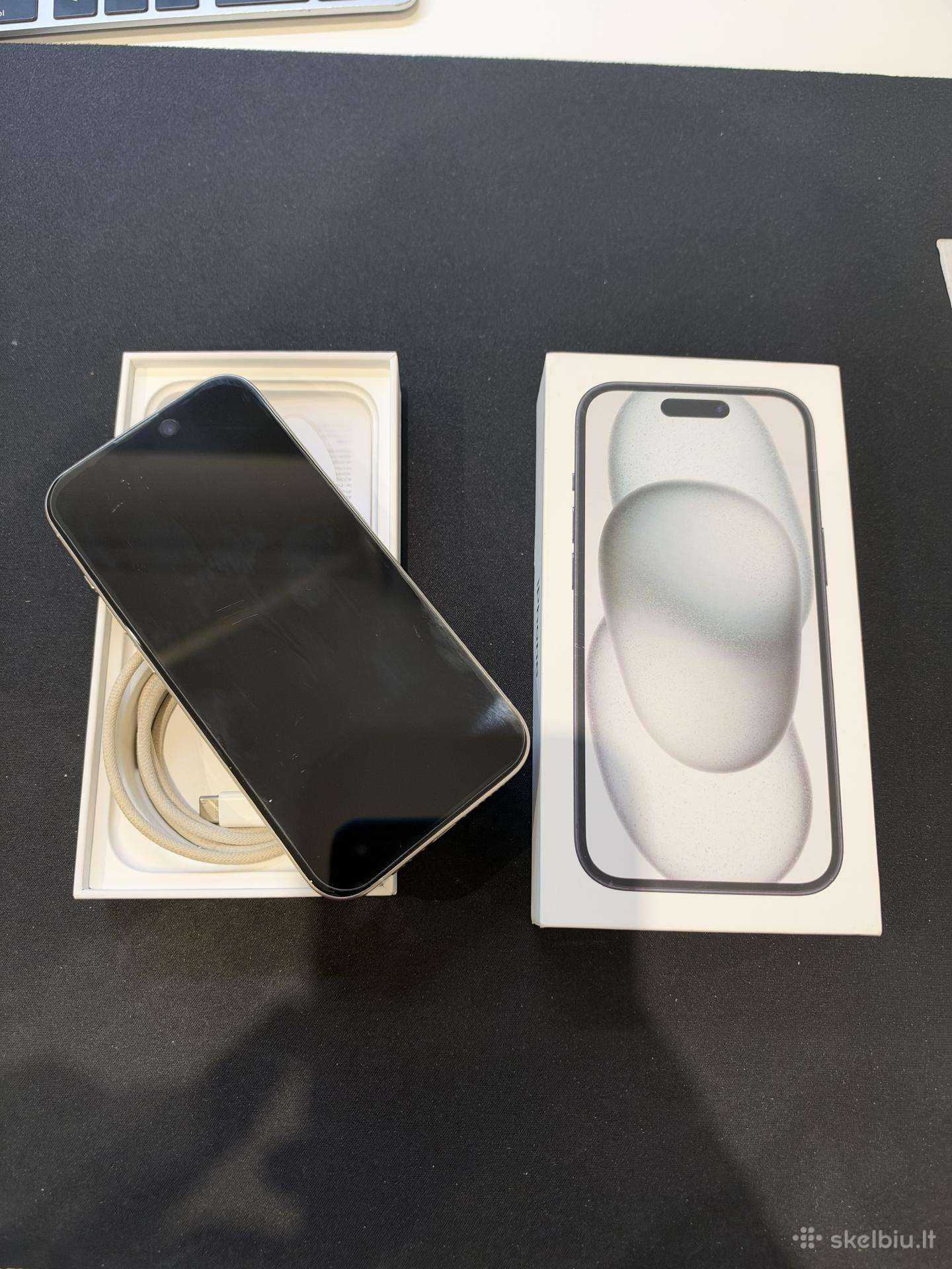 iPhone 15 Pro, White Titanium, 128gb