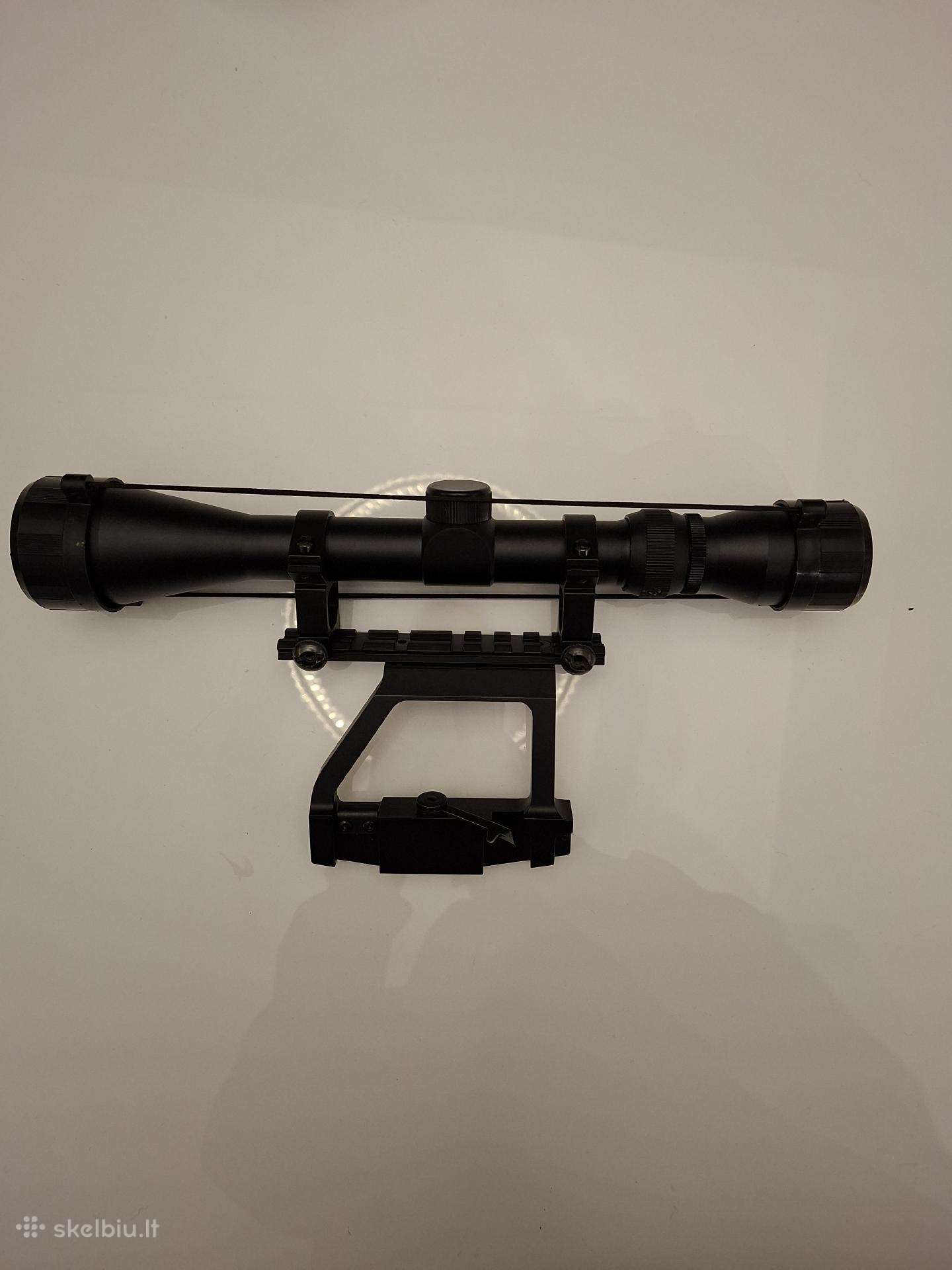 Airsoft taikiklis 3-9x40 su šoniniu laikikliu