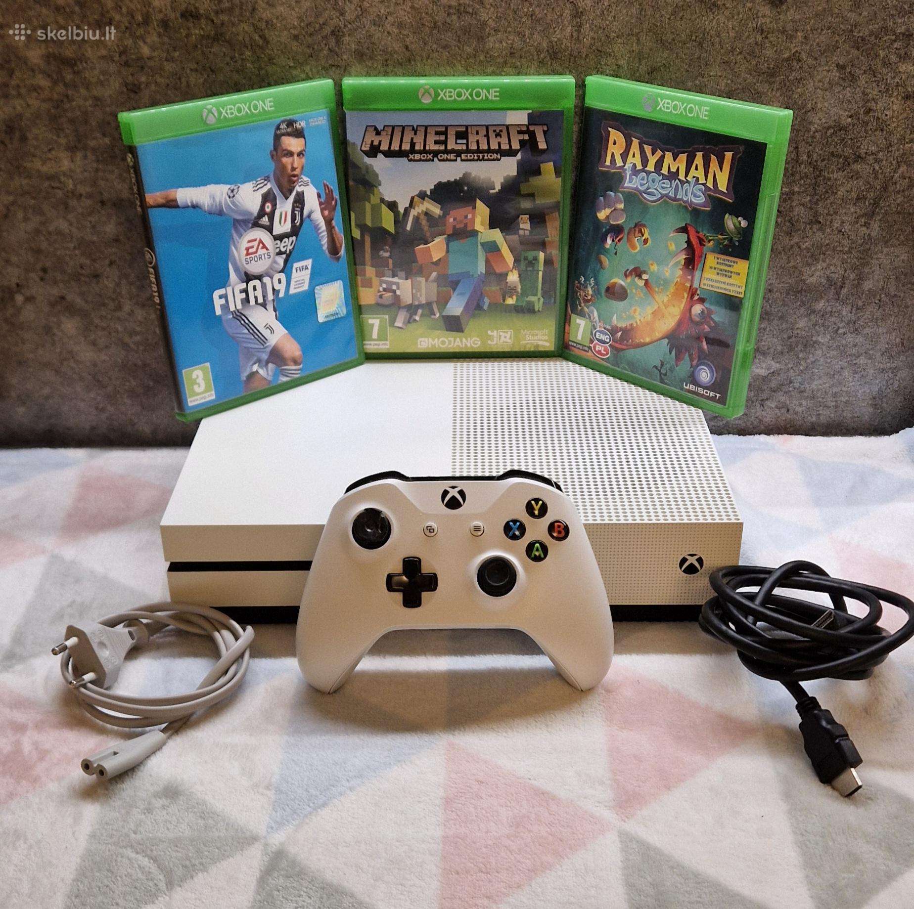 Xbox One S 500gb Komplektas su 3 žaidimais