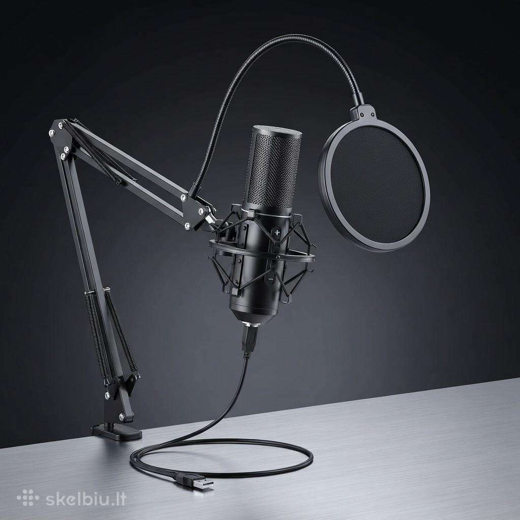 Usb žaidimų ir transliacijų mikrofonas Tonor Q9