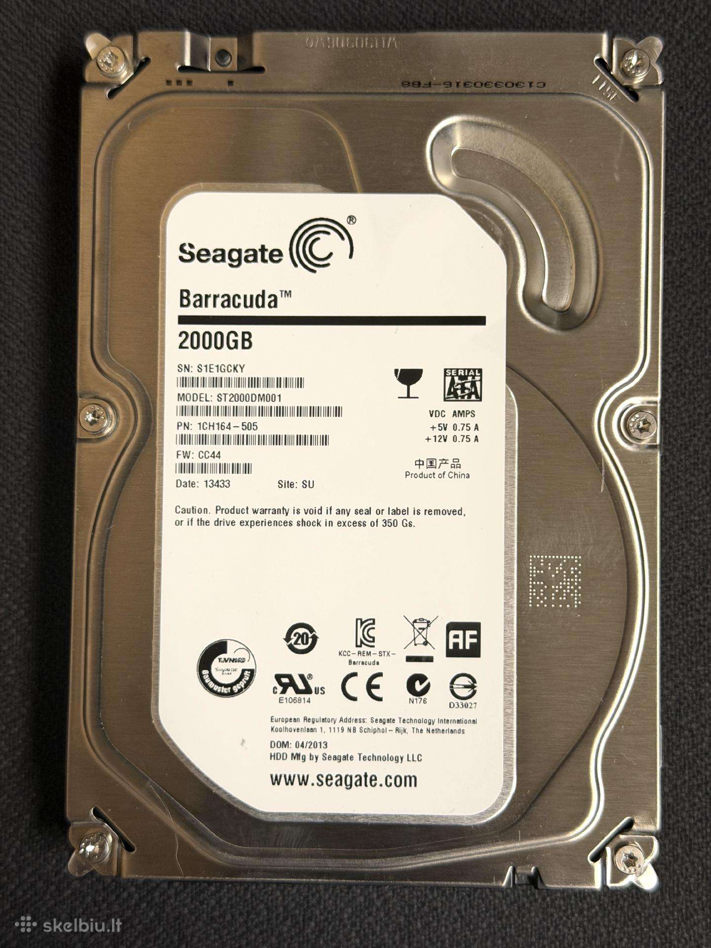 HDD 3.5" Seagate Barracuda 2tb 64mb Sata3 7200