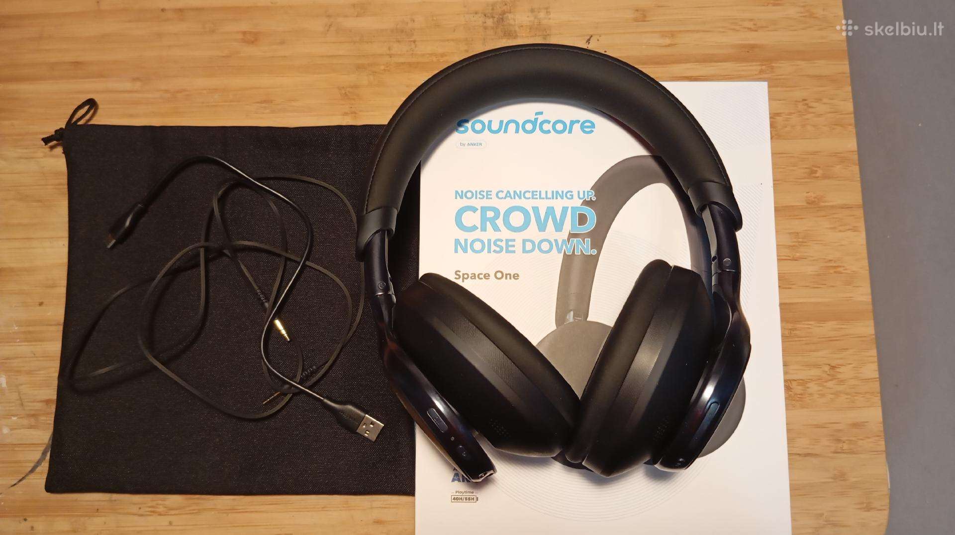 Soundcore Space One belaidės ausinės