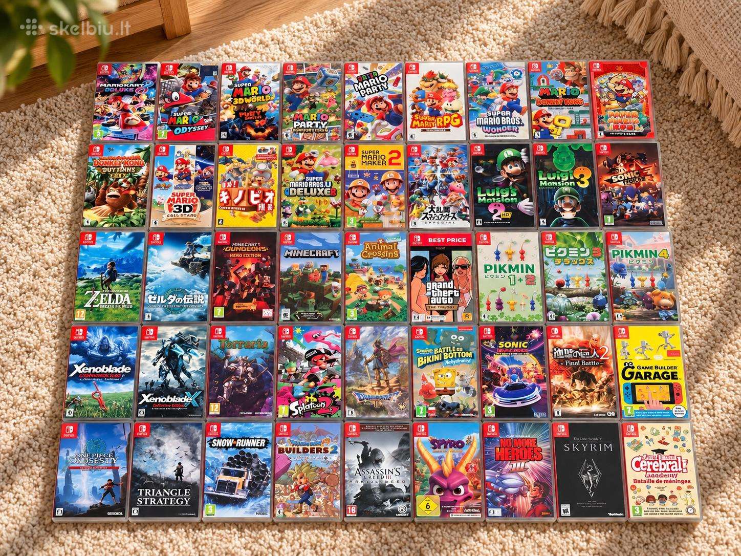 Nintendo Switch žaidimai (Lite, V1, V2, Oled, 2)