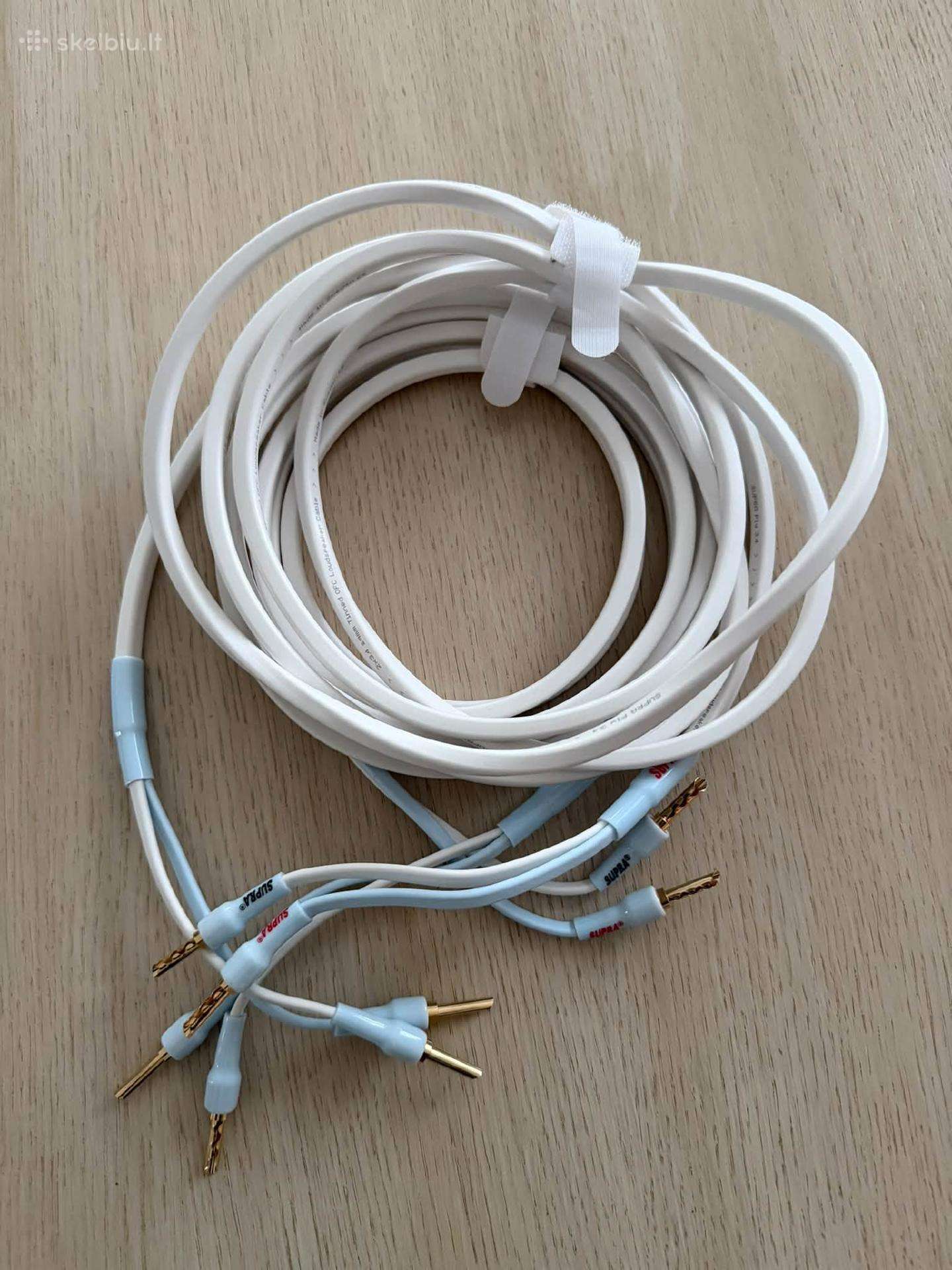 Hifi Supra maitinimo kabelis, Rca, Xlr, koloneliu