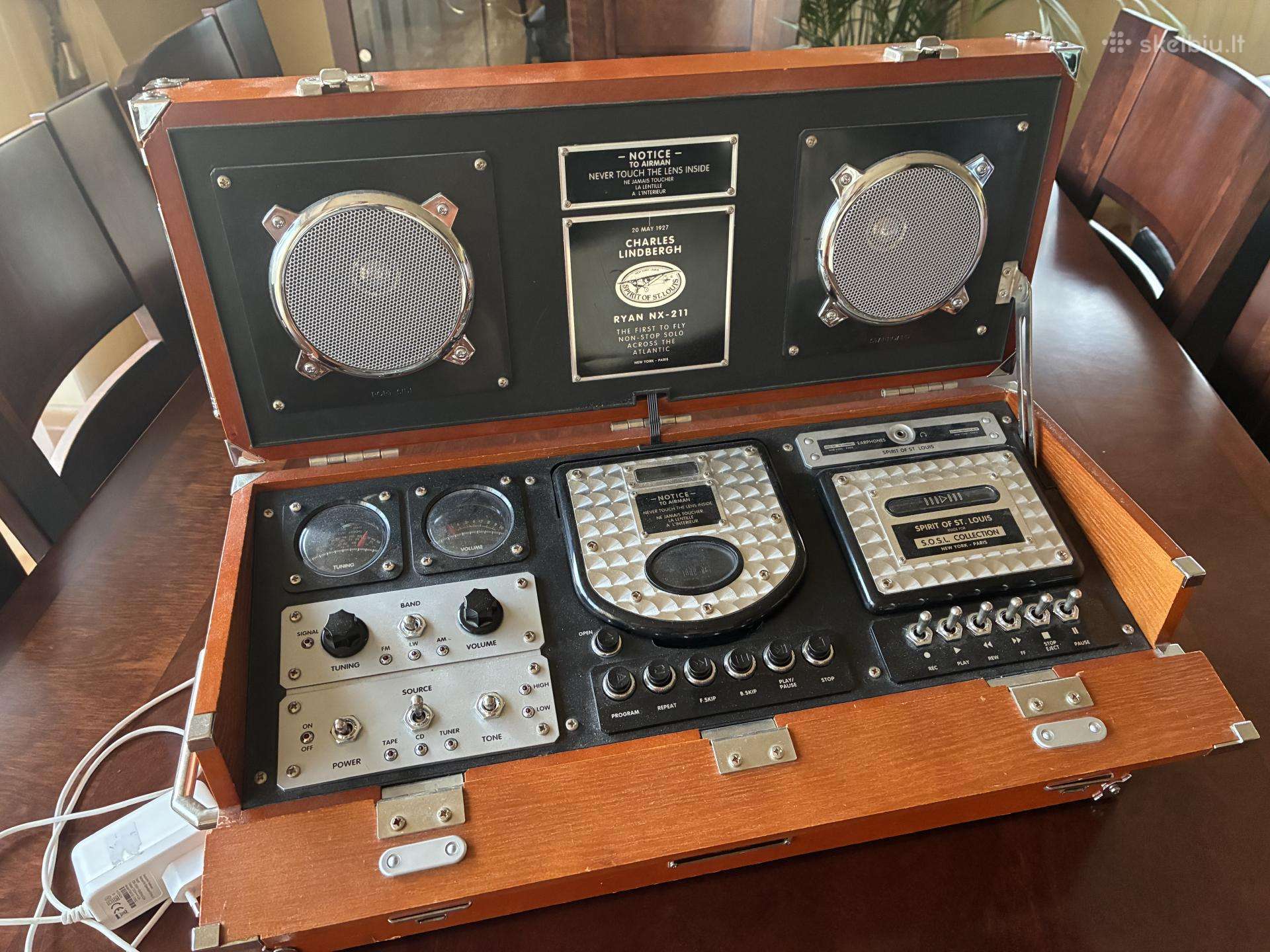 Grotuvas vintažinis Boombox spirit of St Luis
