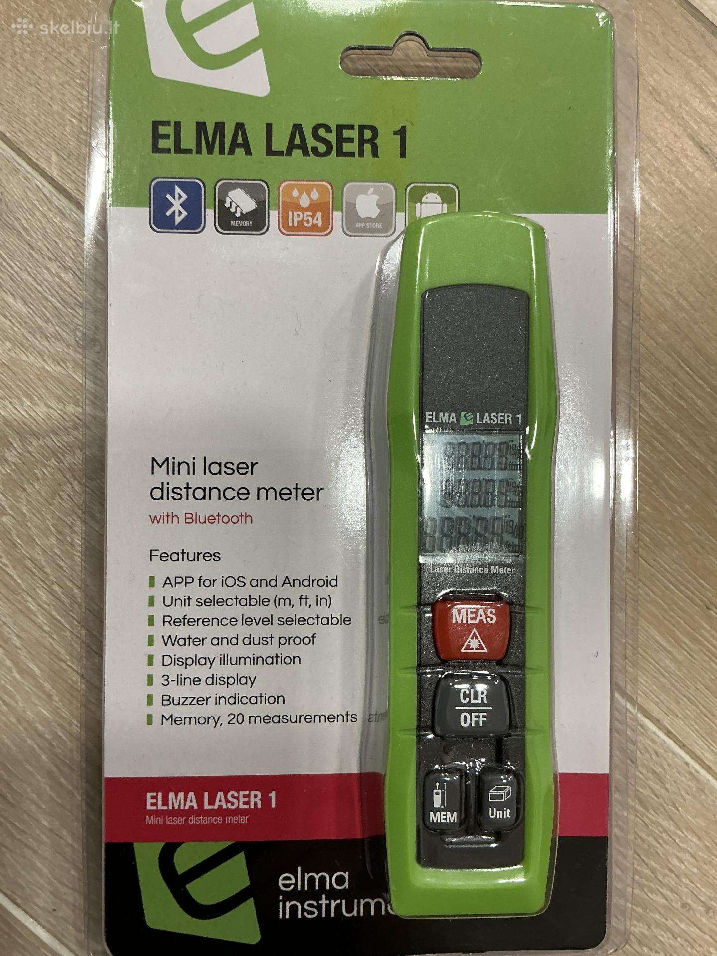 Elma Laser 1 lazerinis atstumo matuoklis Bluetooth