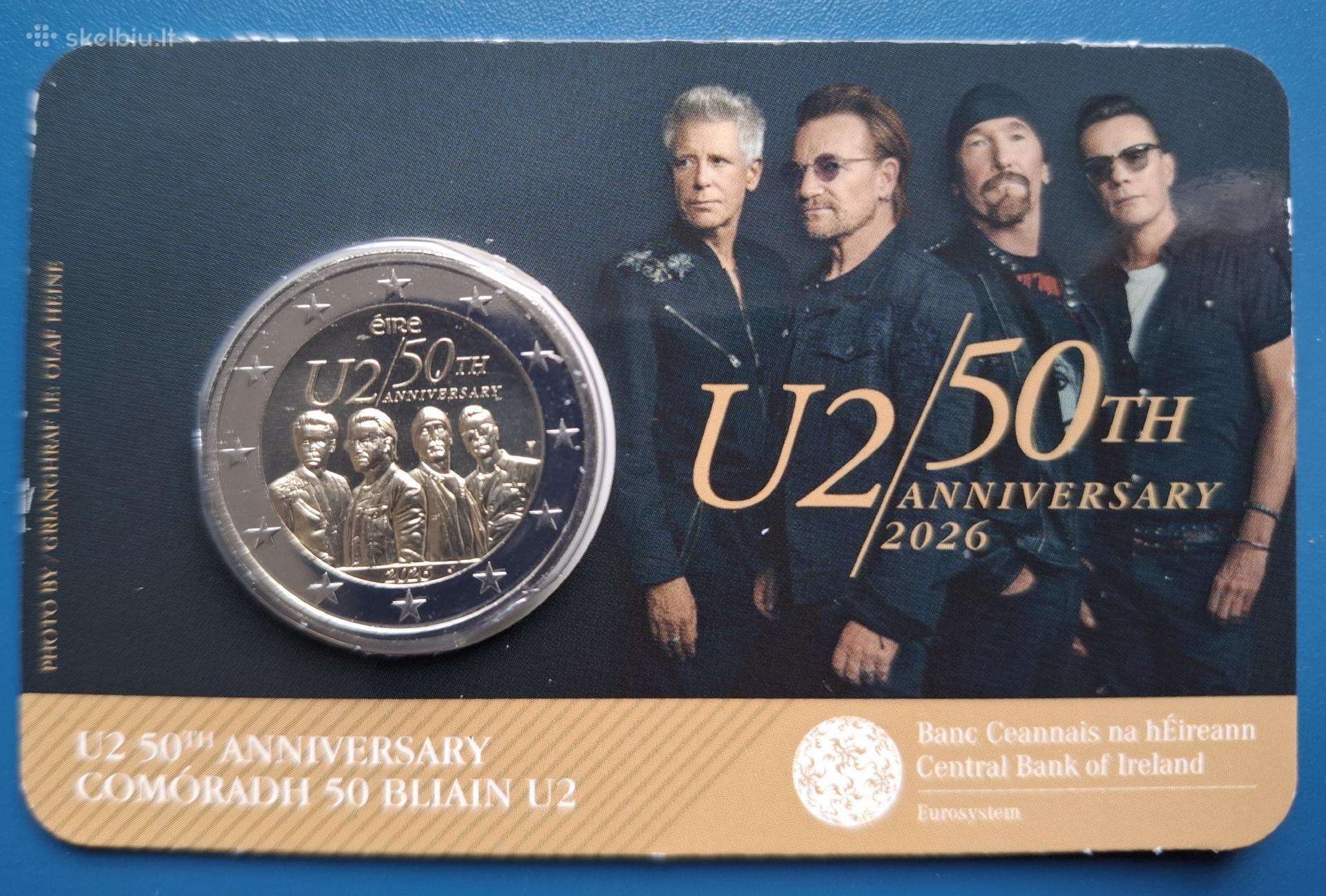 50 metų roko grupei U2, Airija 2026