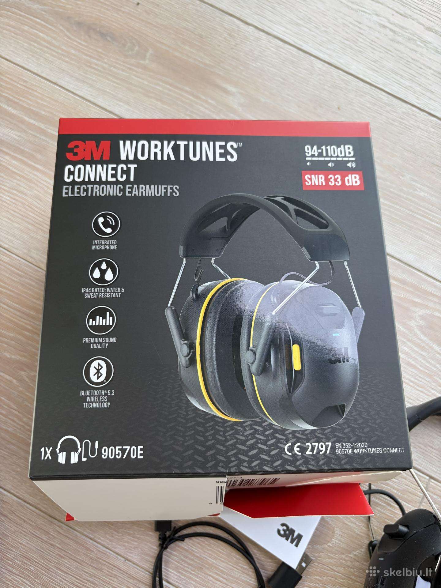 Darbo apsaugos ausinės 3m Worktunes 90563e connect