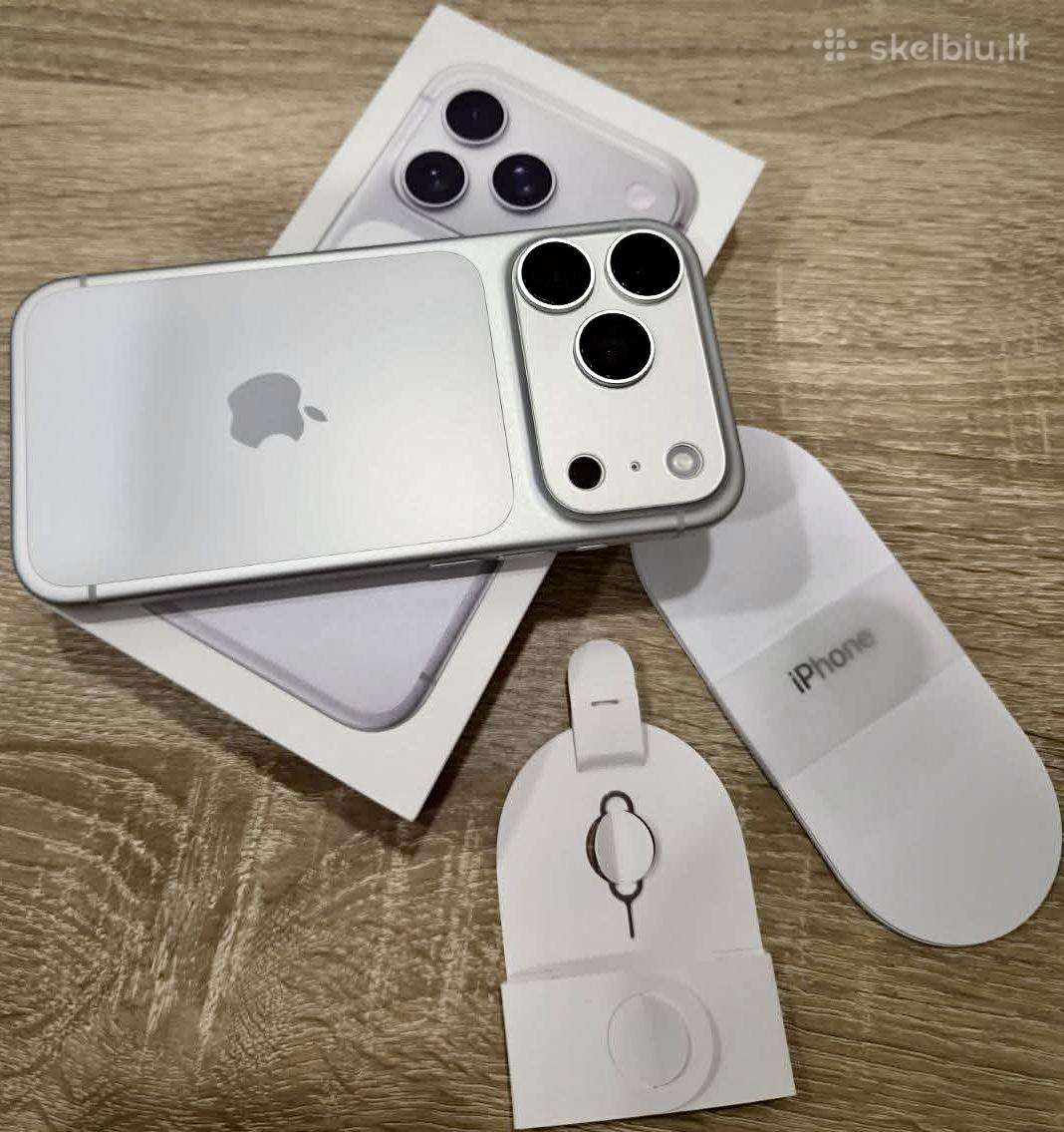 iPhone 17 Pro 256gb Silver Kaip naujas 100%
