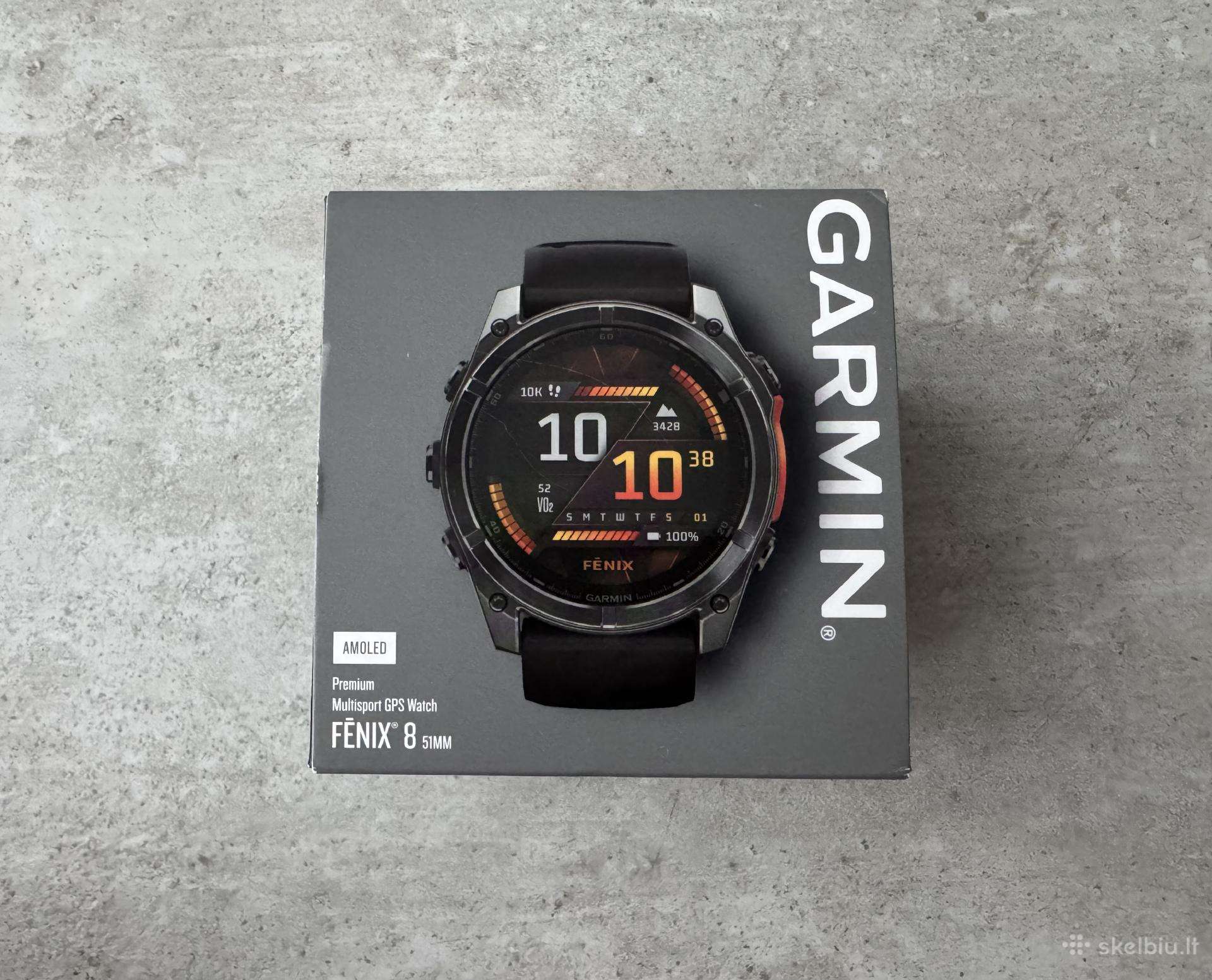 Naujas Garmin Fenix 8 51mm Amoled