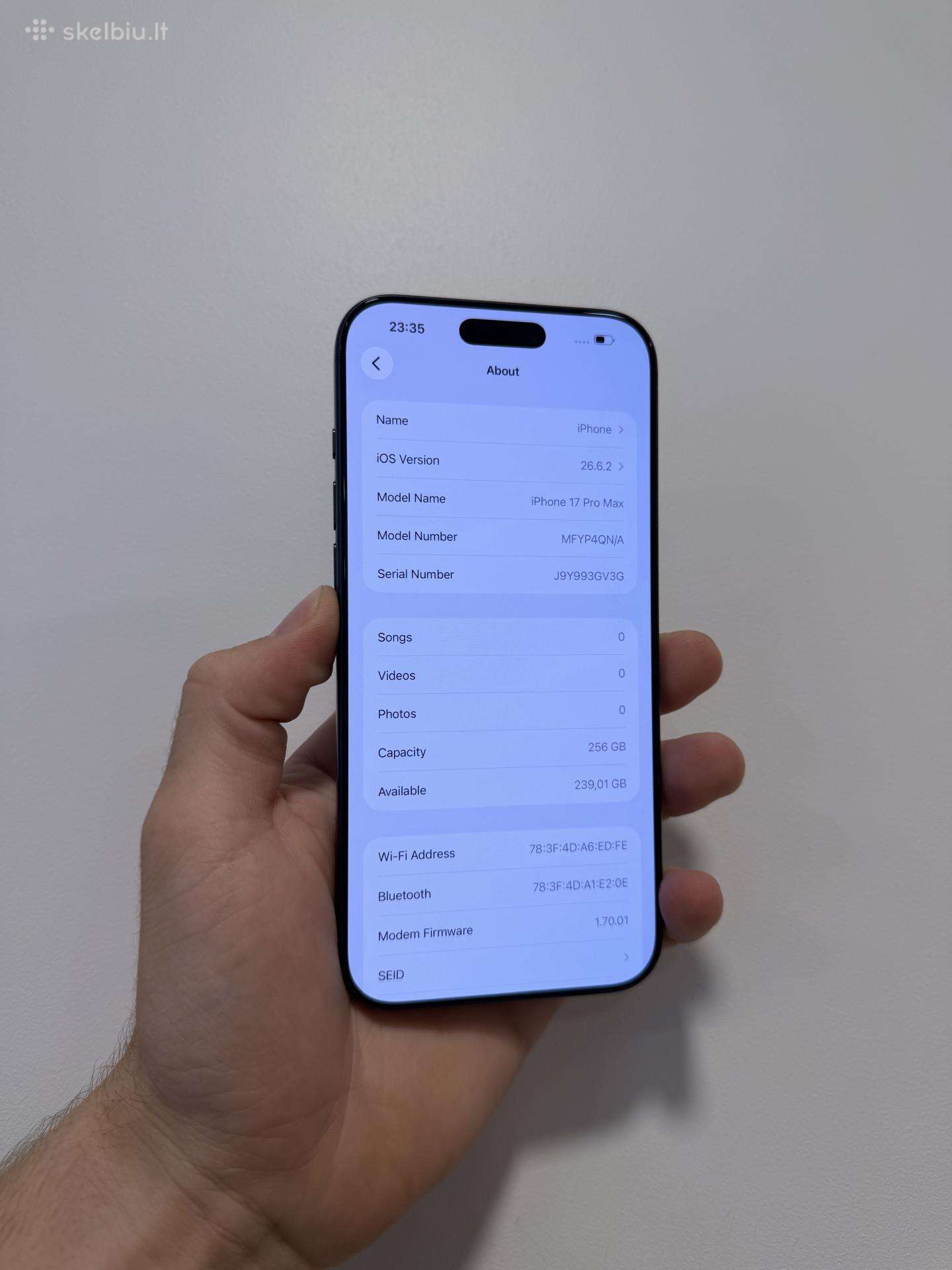 iPhone 17 Pro Max 256