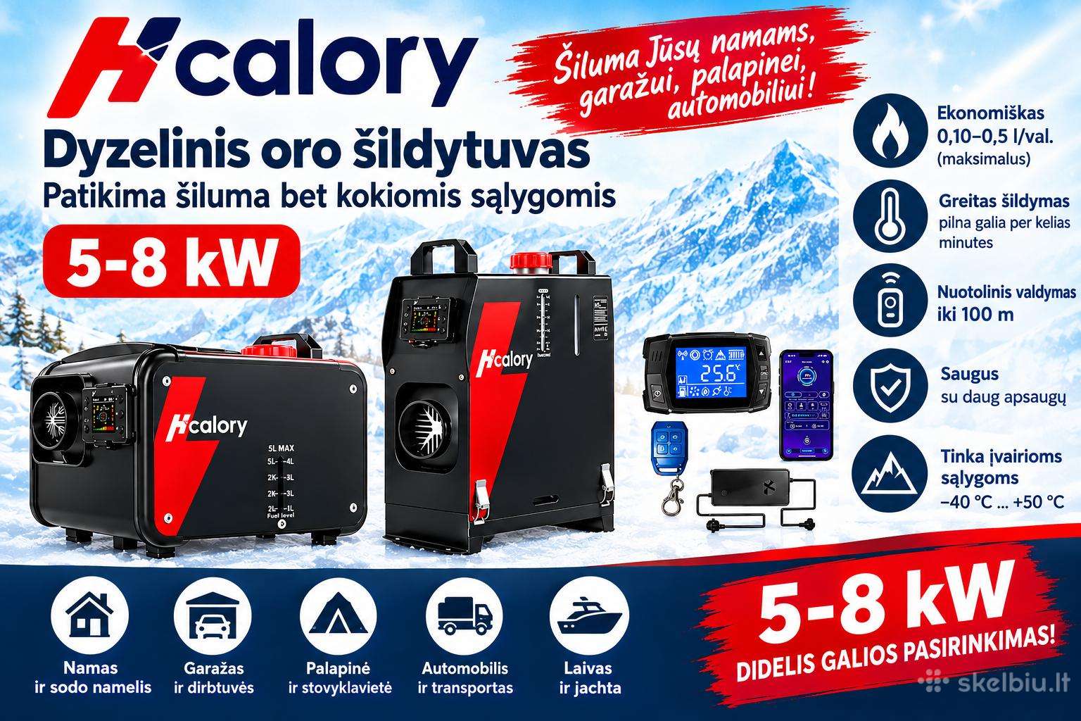 Dyz šildytuvai webasto,8kw12v-24v-220v.remontas.