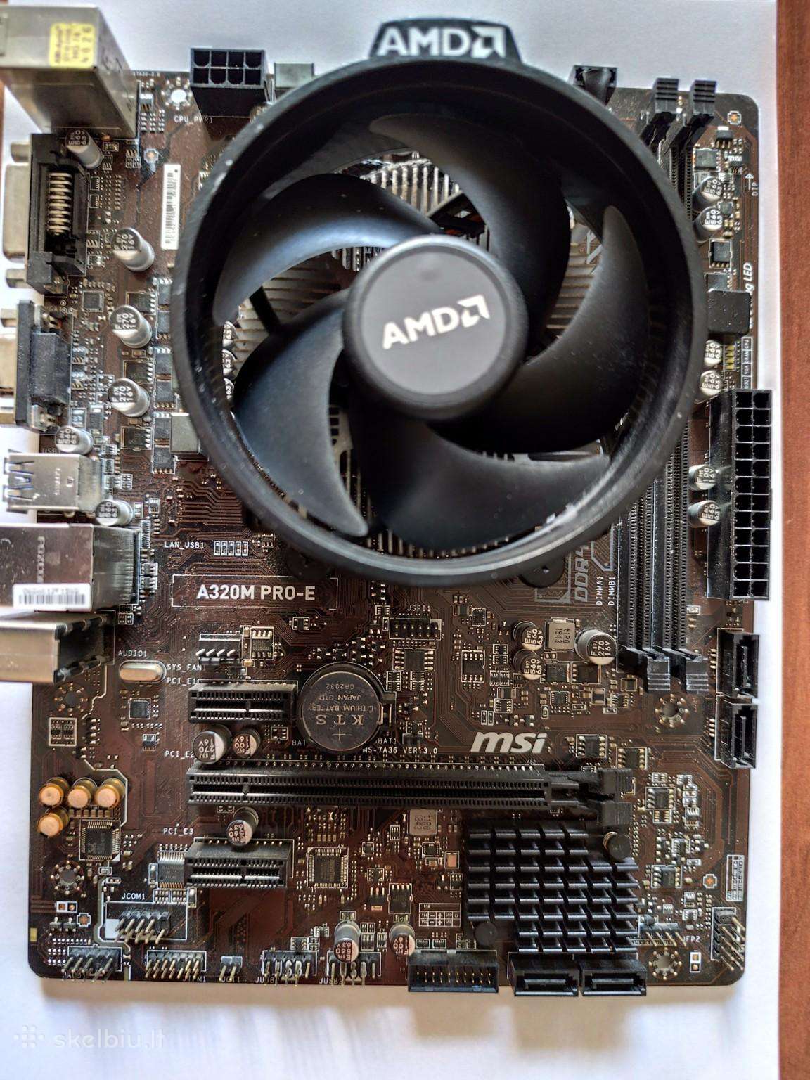 Ryzen 5 2600 + Msi A320m Pro-e