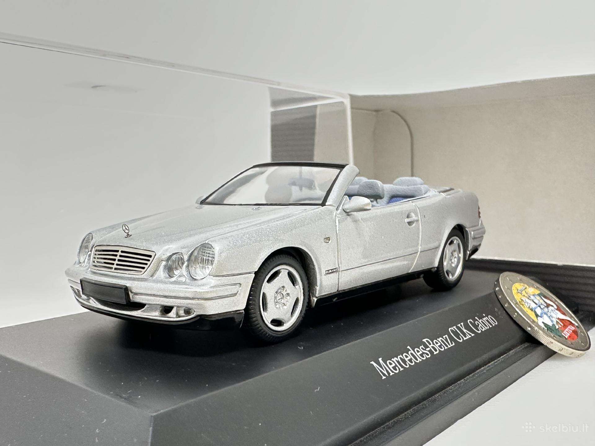 Mercedes-benz Clk Cabrio A208 1998 sidabro 1:43