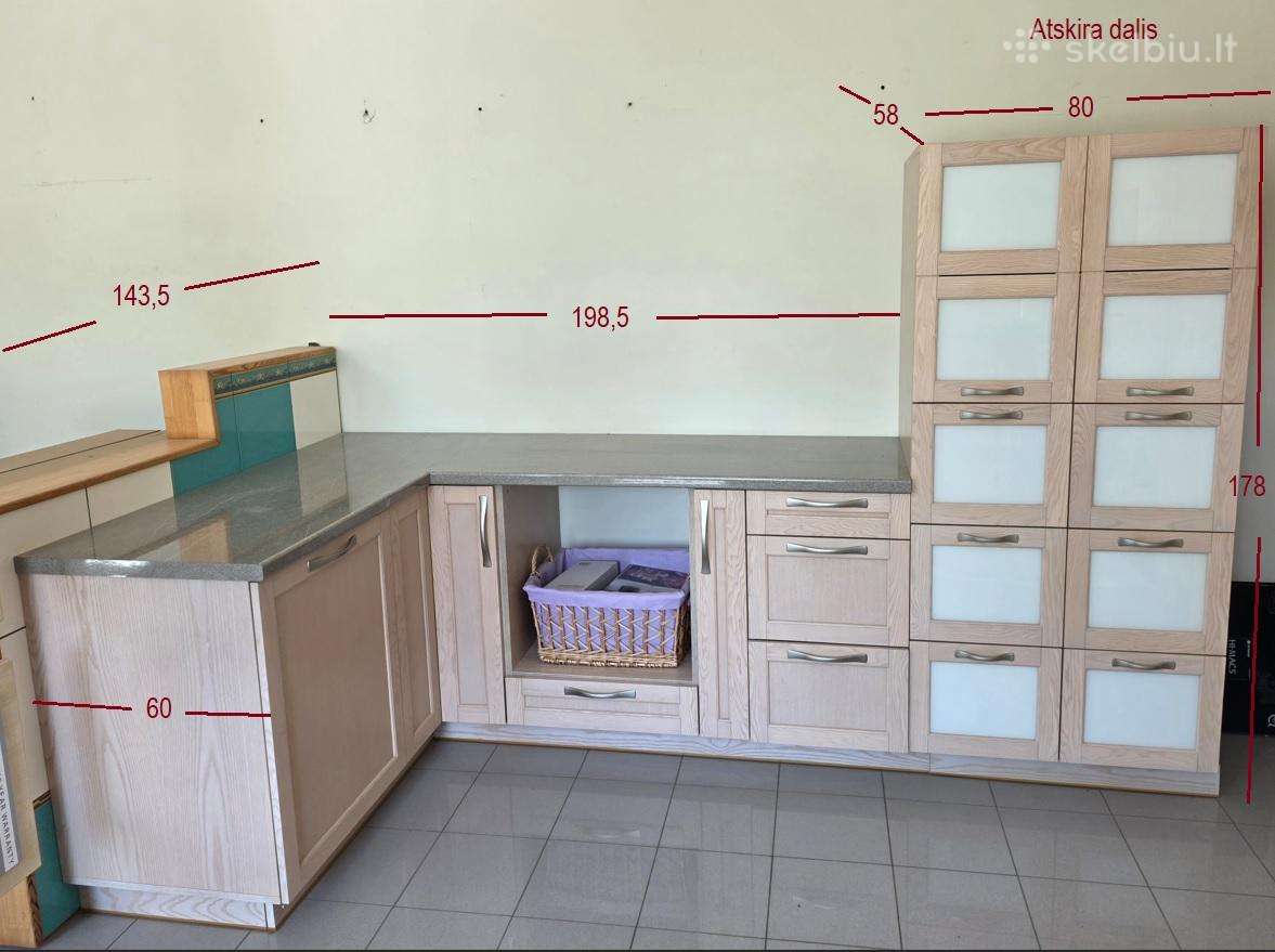 Ekspozicijos išpardavimas-virtuvės baldai +indauja