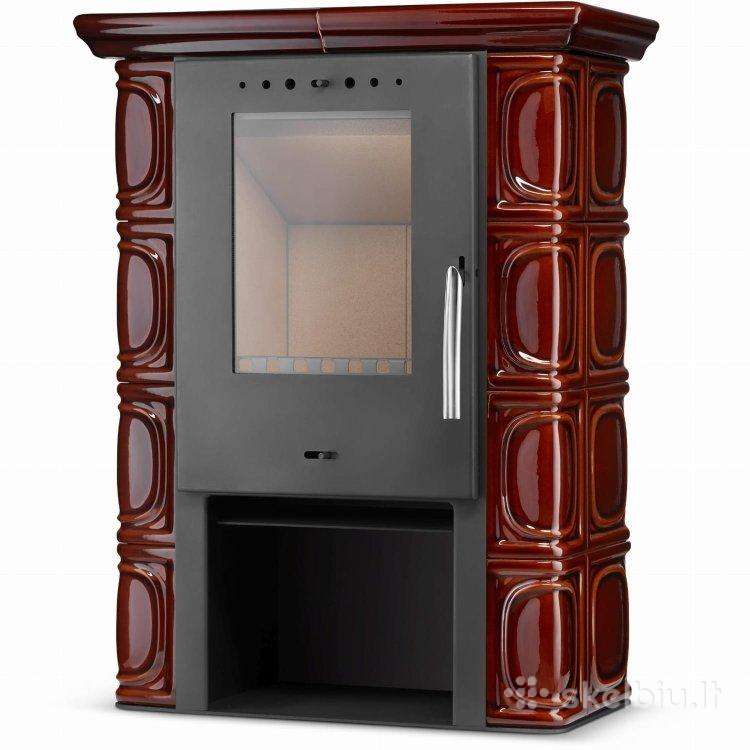 Koklinis židinys Eldur Eko 6 kw, rudas
