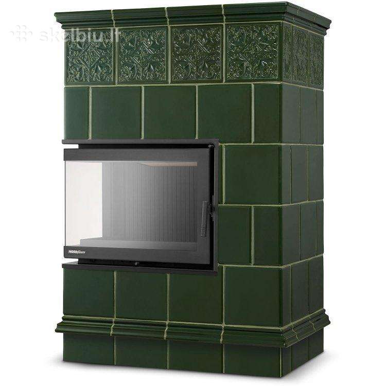 Kampinis koklinis židinys Porto 14 kw, žalias