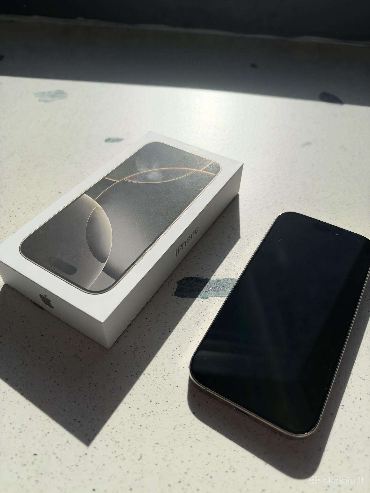 Iphone16pro 256 GB Natural Titanium+airpods dovanu