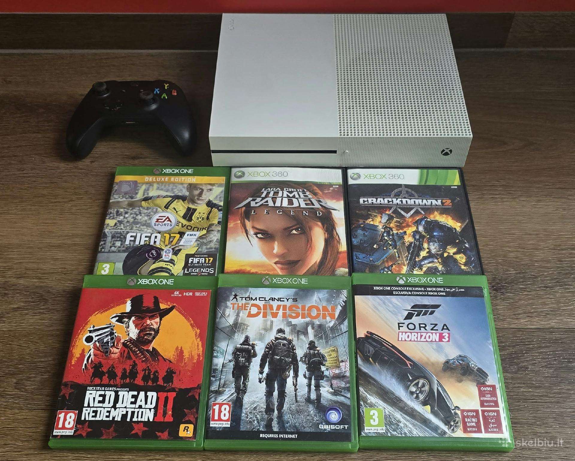 Xbox One S 1tb su žaidimais
