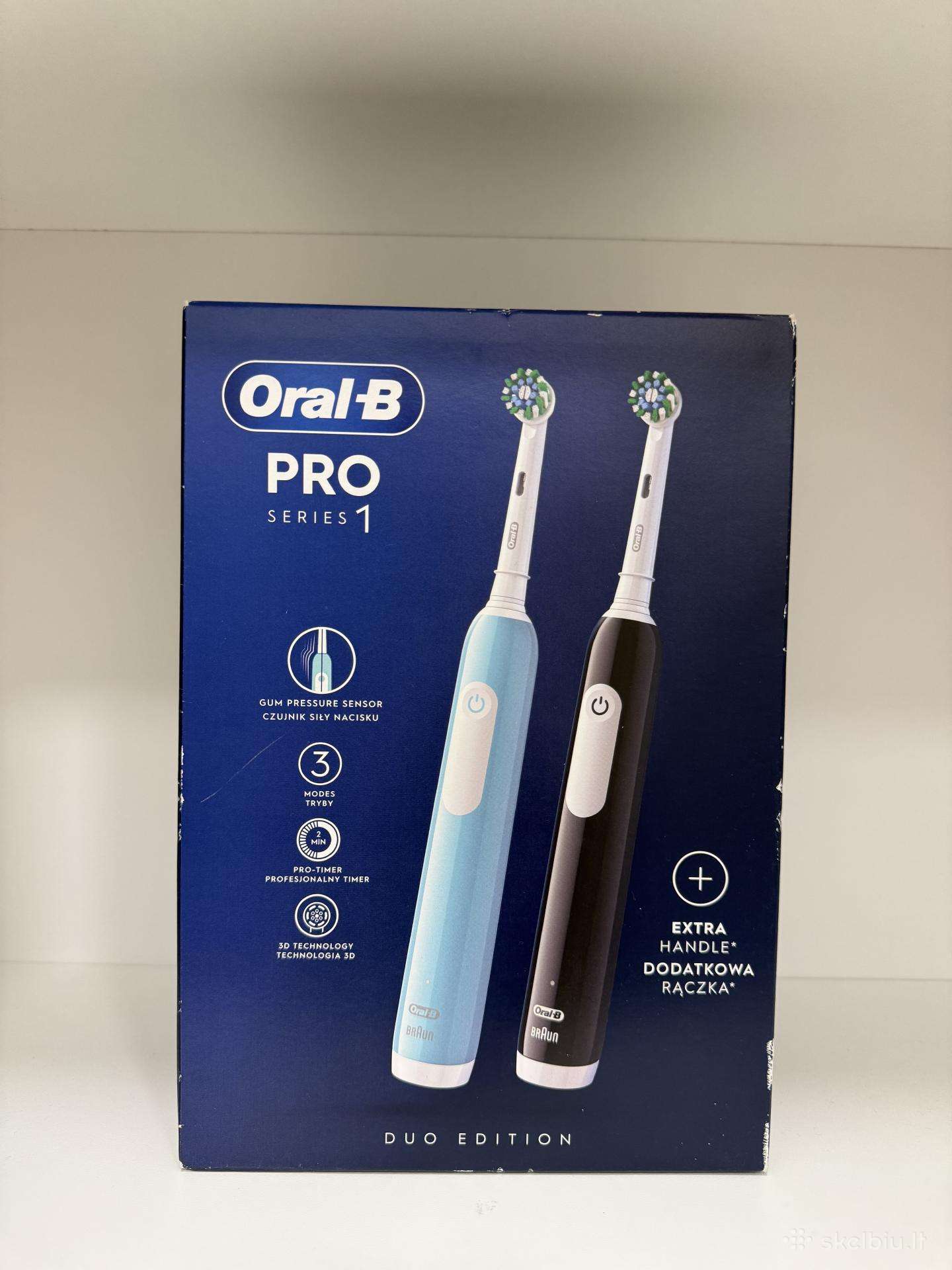 Elektrinis dantų šepetėlis Oral-b Pro Series 1 Duo