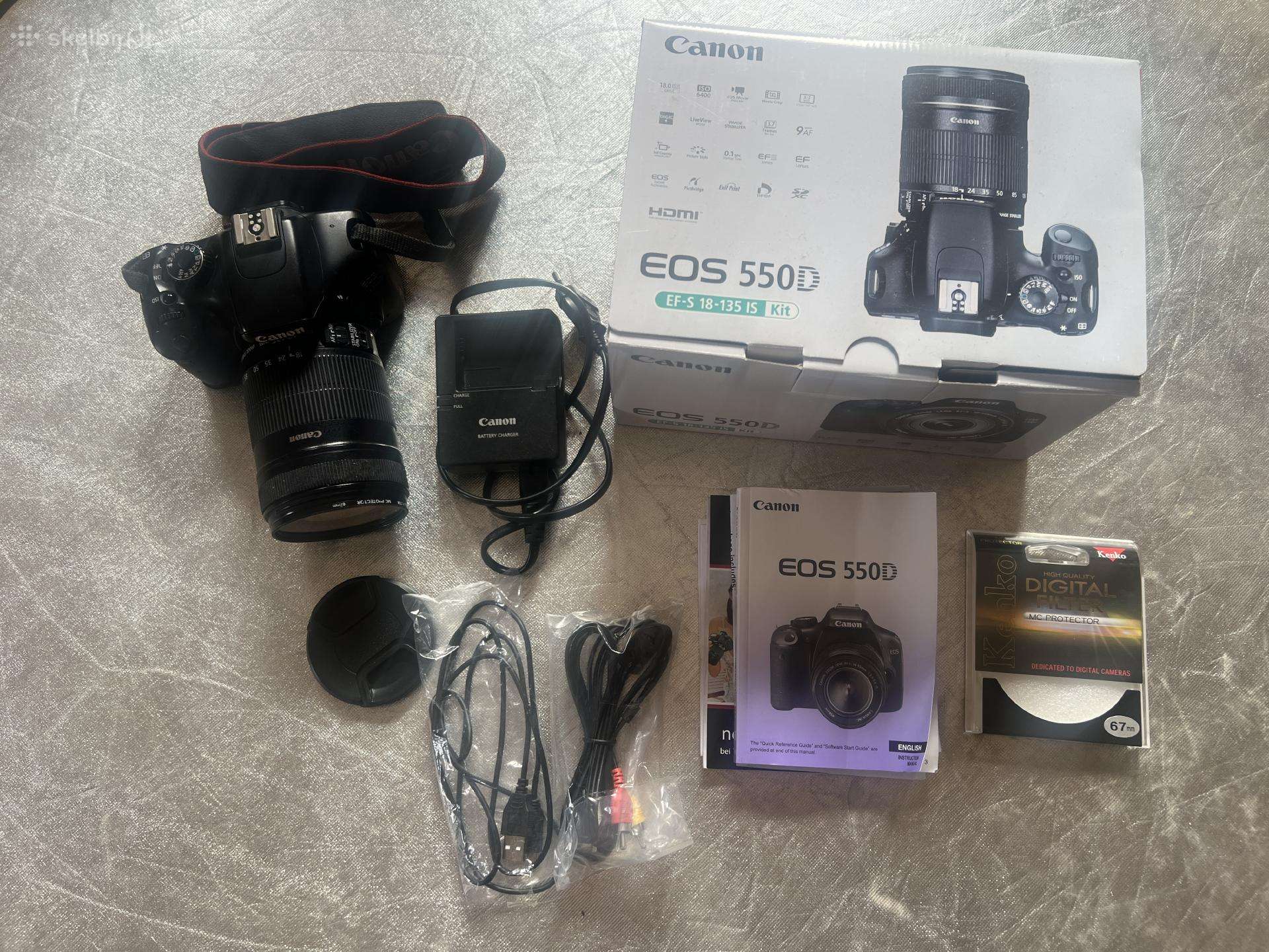 Canon EOS 550d + Ef-s 18-135 Is objektyvas