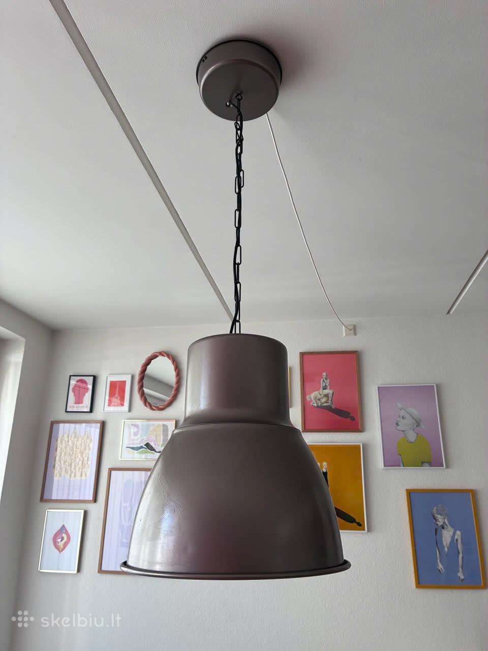 Ikea Hektar lubinis šviestuvas lempa 38cm
