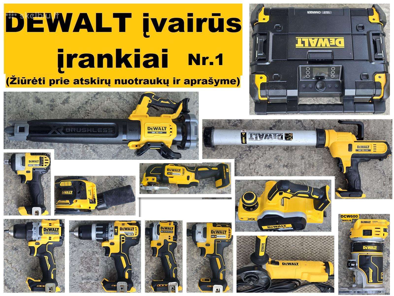 Dewalt įvairūs įrankiai 1