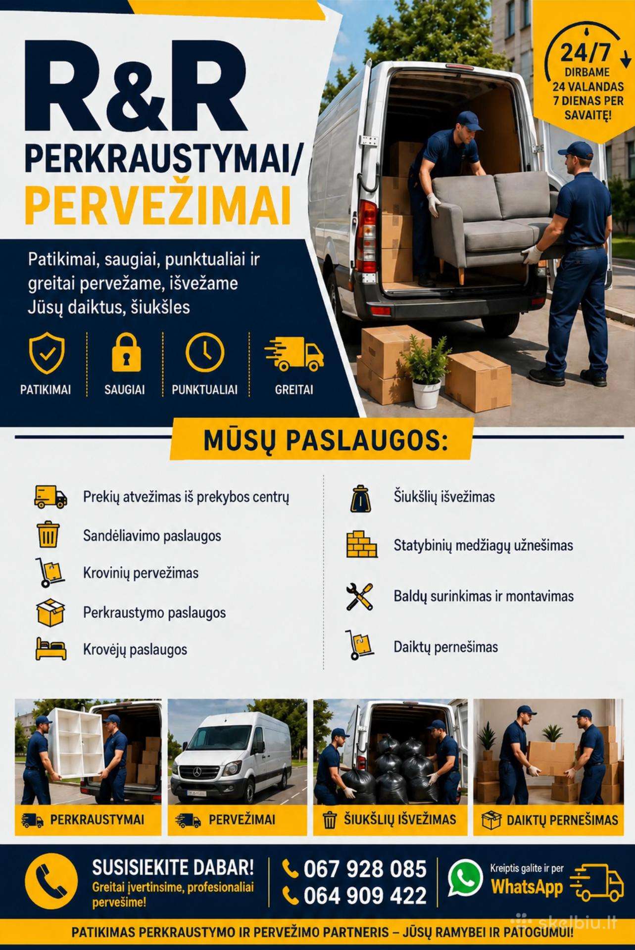 Perkraustymo/pervežimo paslaugos