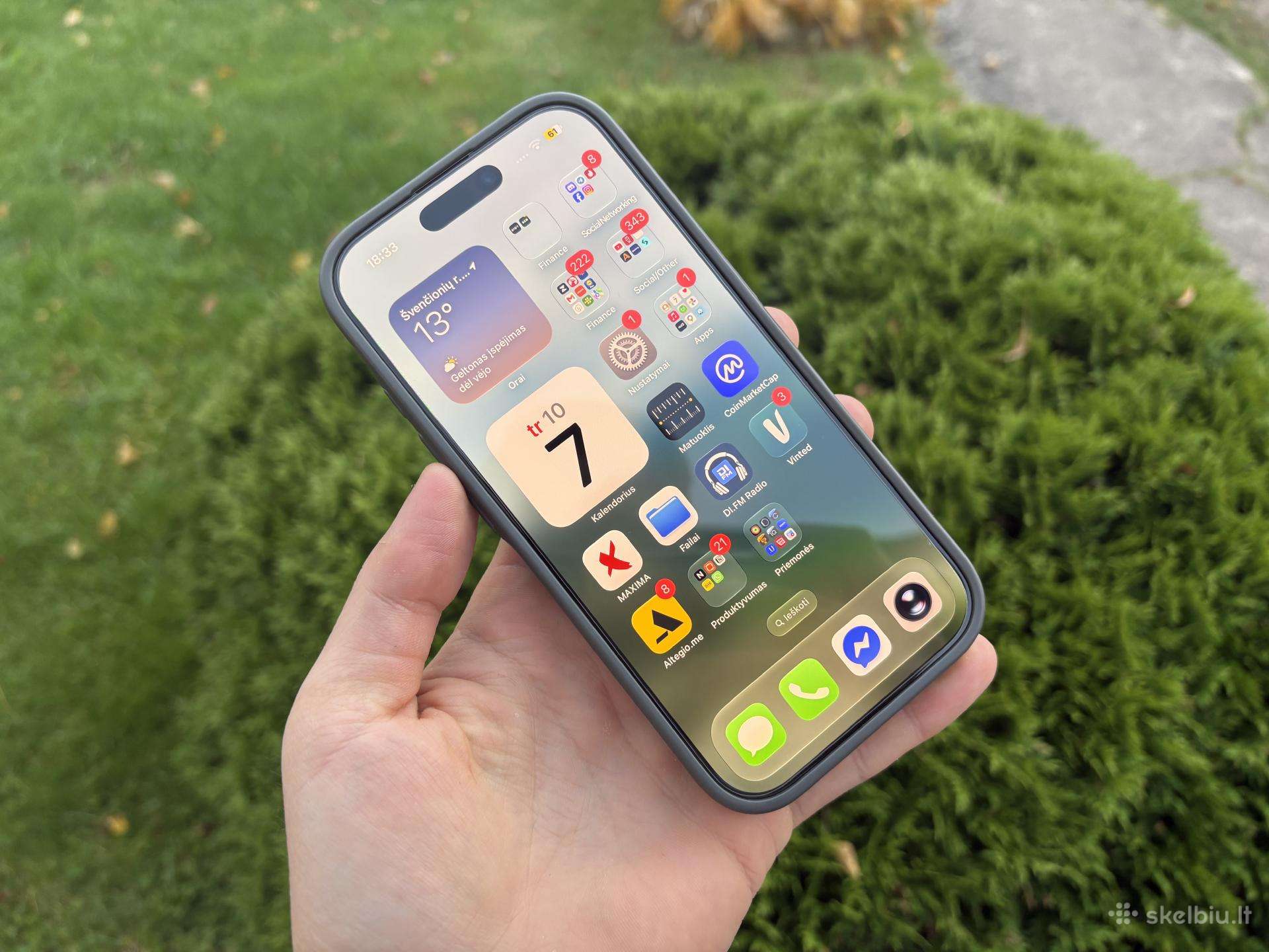 iPhone 16 Pro 256 GB – Naujas ( Natural Titanium )