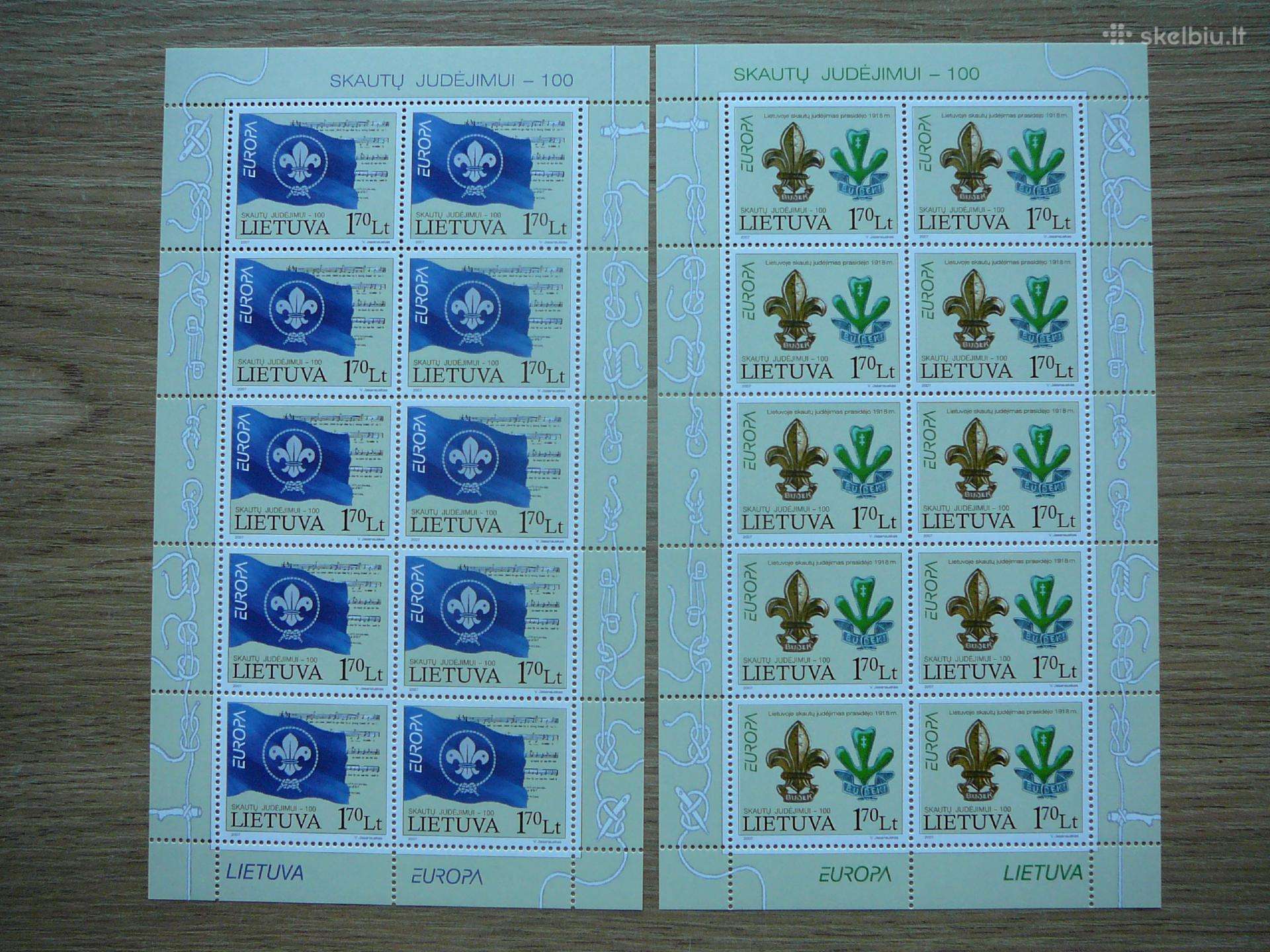 Lietuva 2007 Europa Skautai svarus lit933k