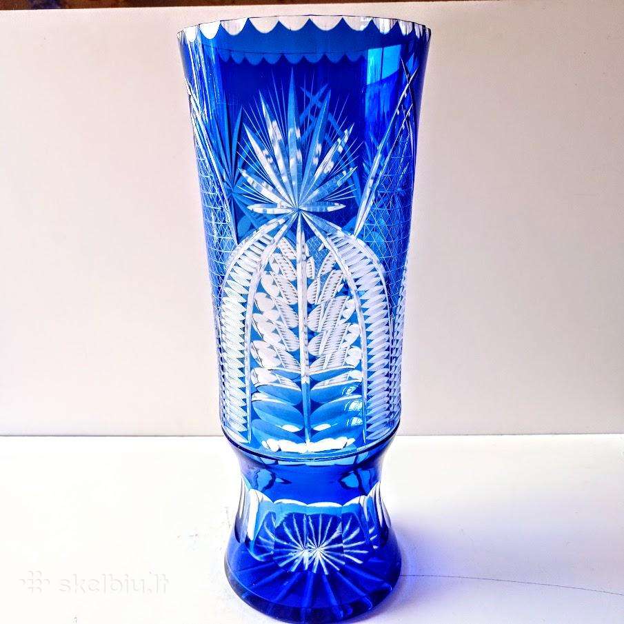 Didelė krištolo vaza 35 cm