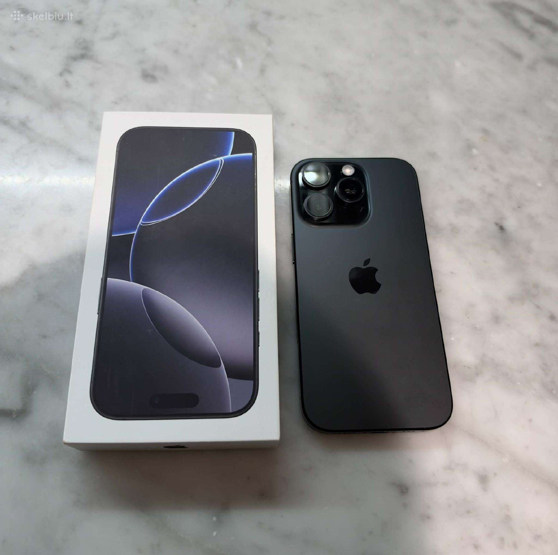 Apple iPhone 16 Pro 256 GB idealios būklės