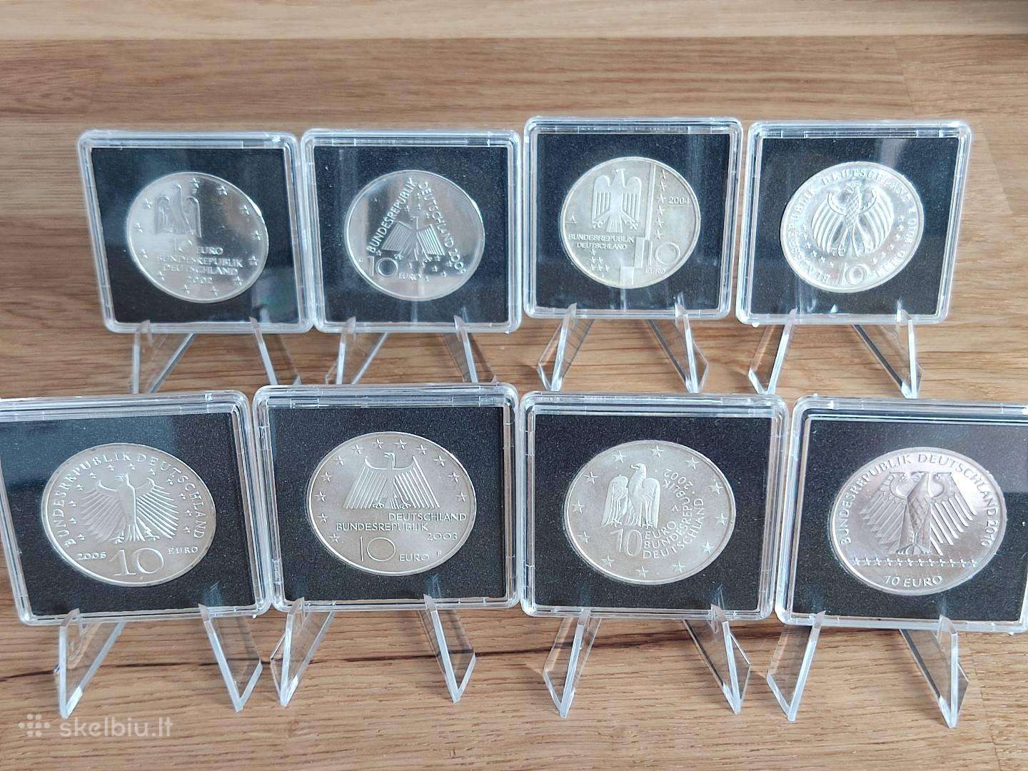 10 vnt vokiškų sidabrinių monetų