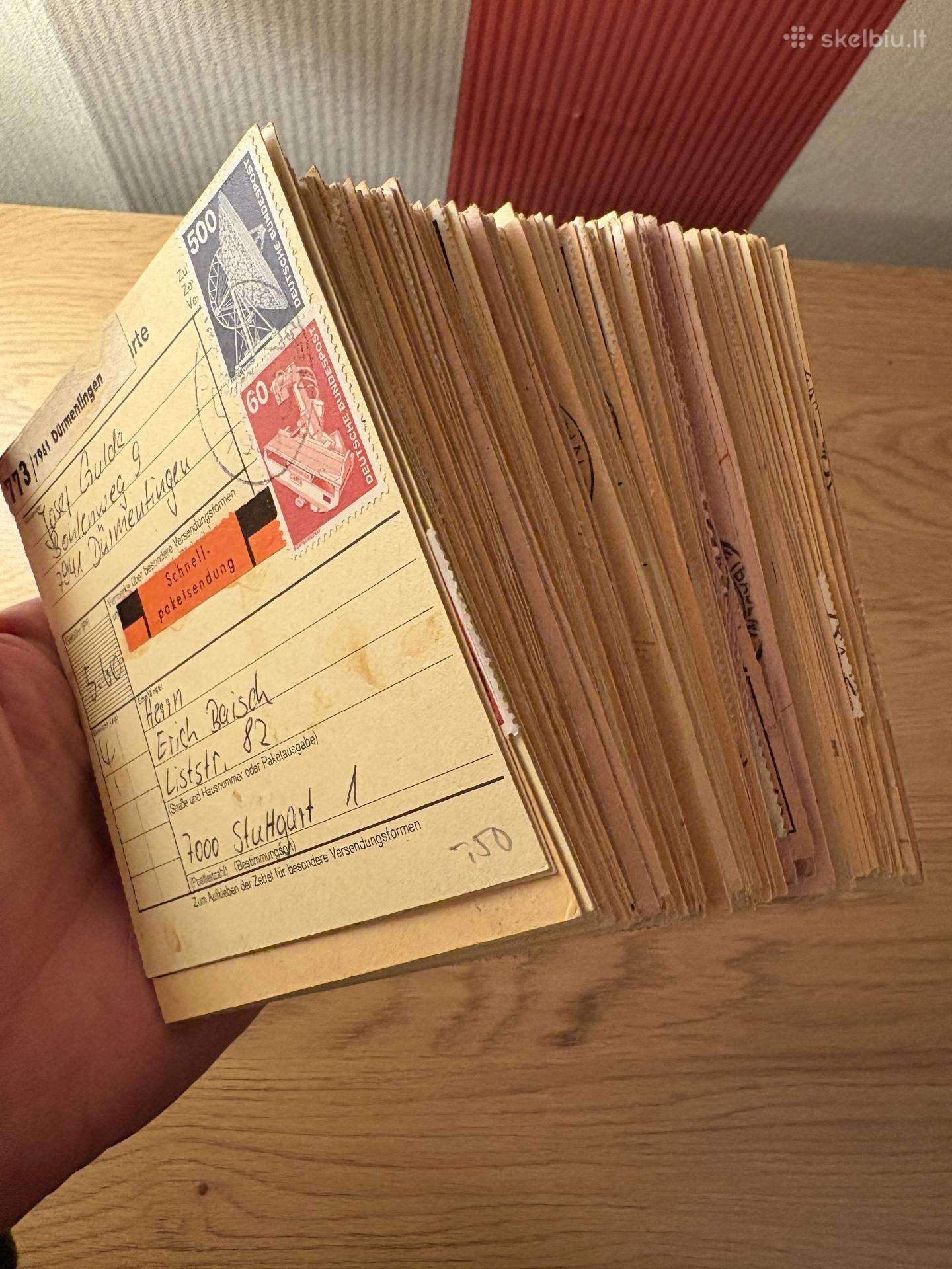 Vokietijos siuntinių kortelių rinkinys