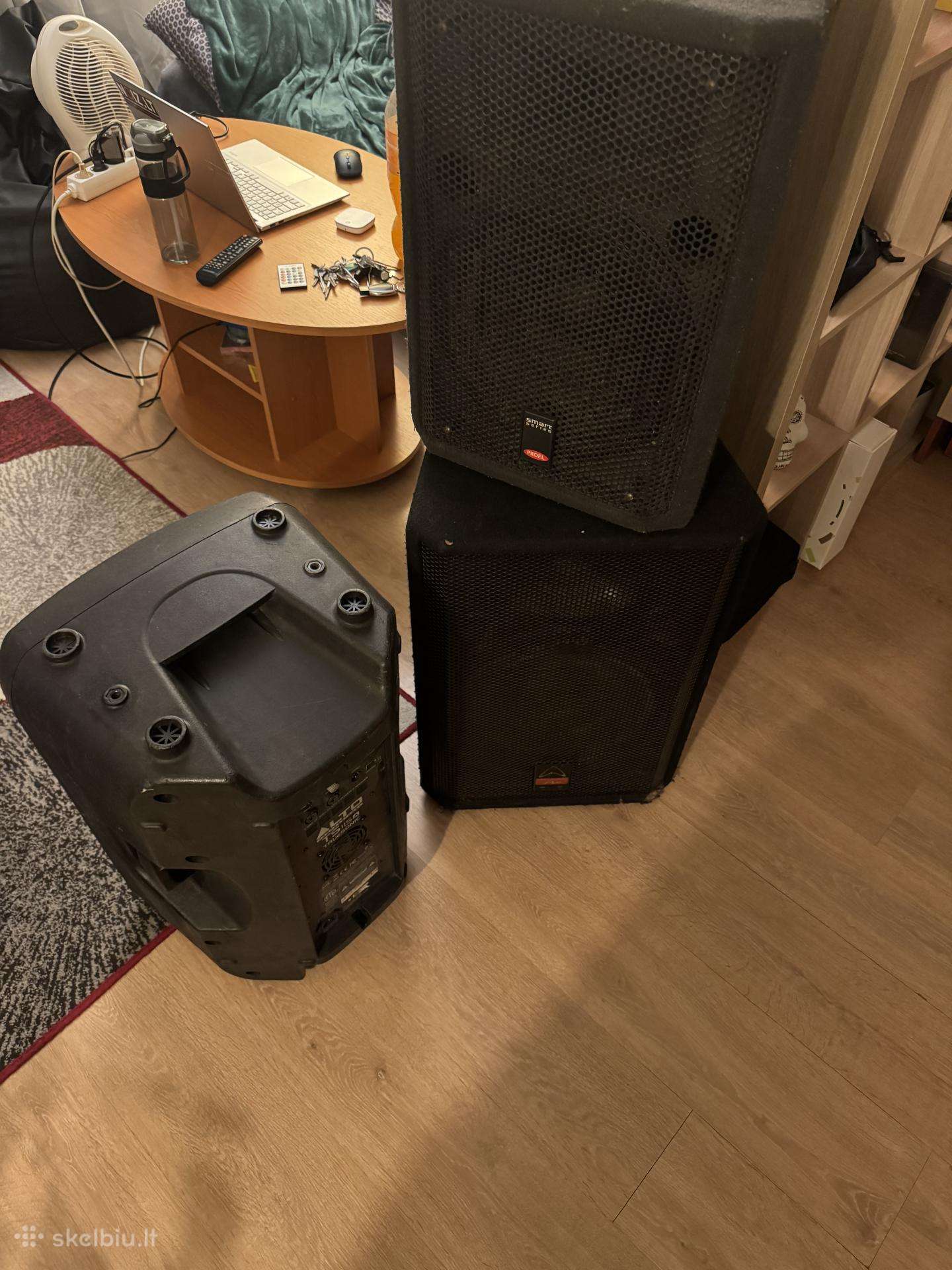 Aktyvios garso kolonėlės: Alto, Proel, Wharfedale