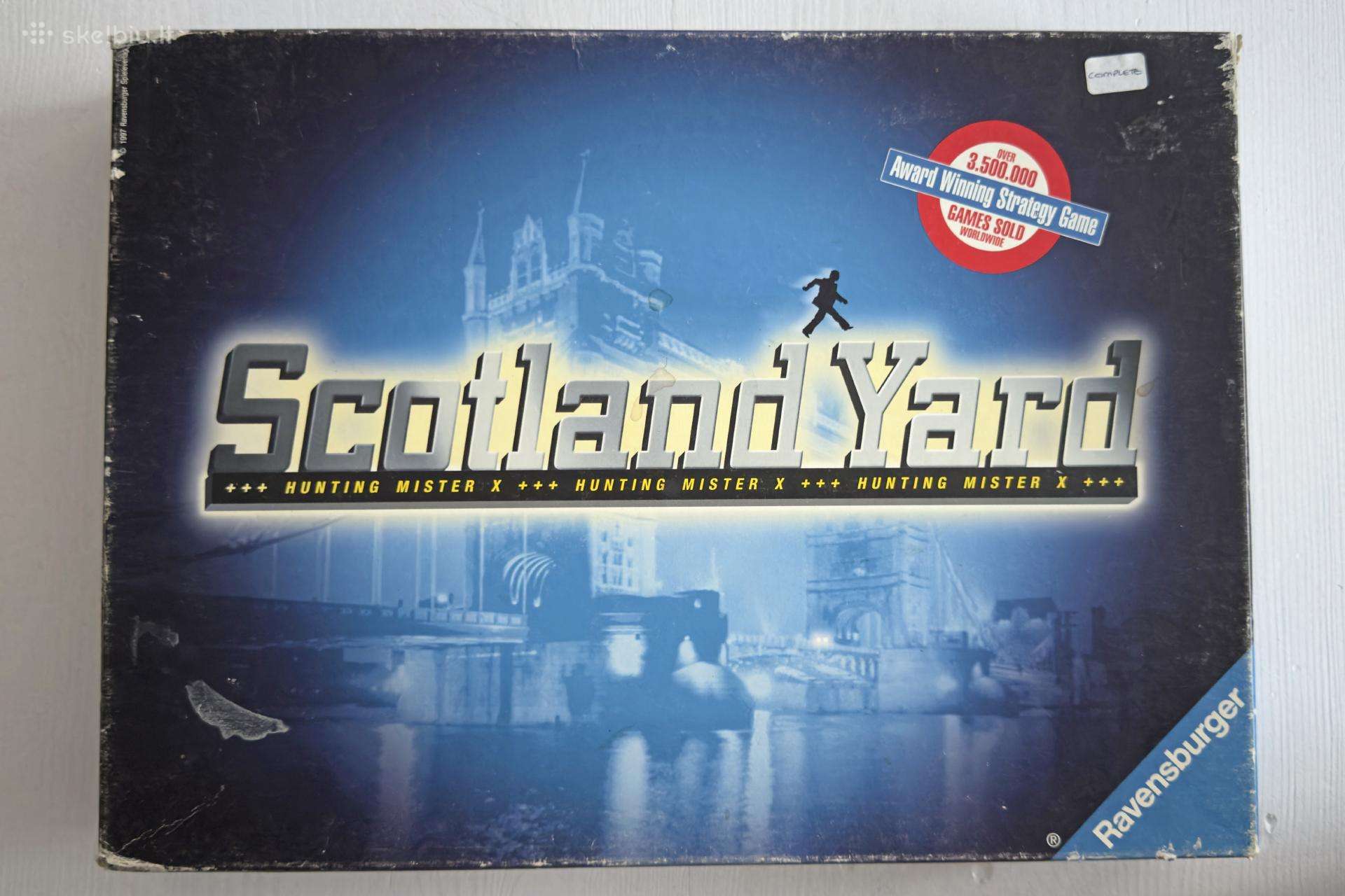 Strateginis stalo žaidimas „Scotland Yard“