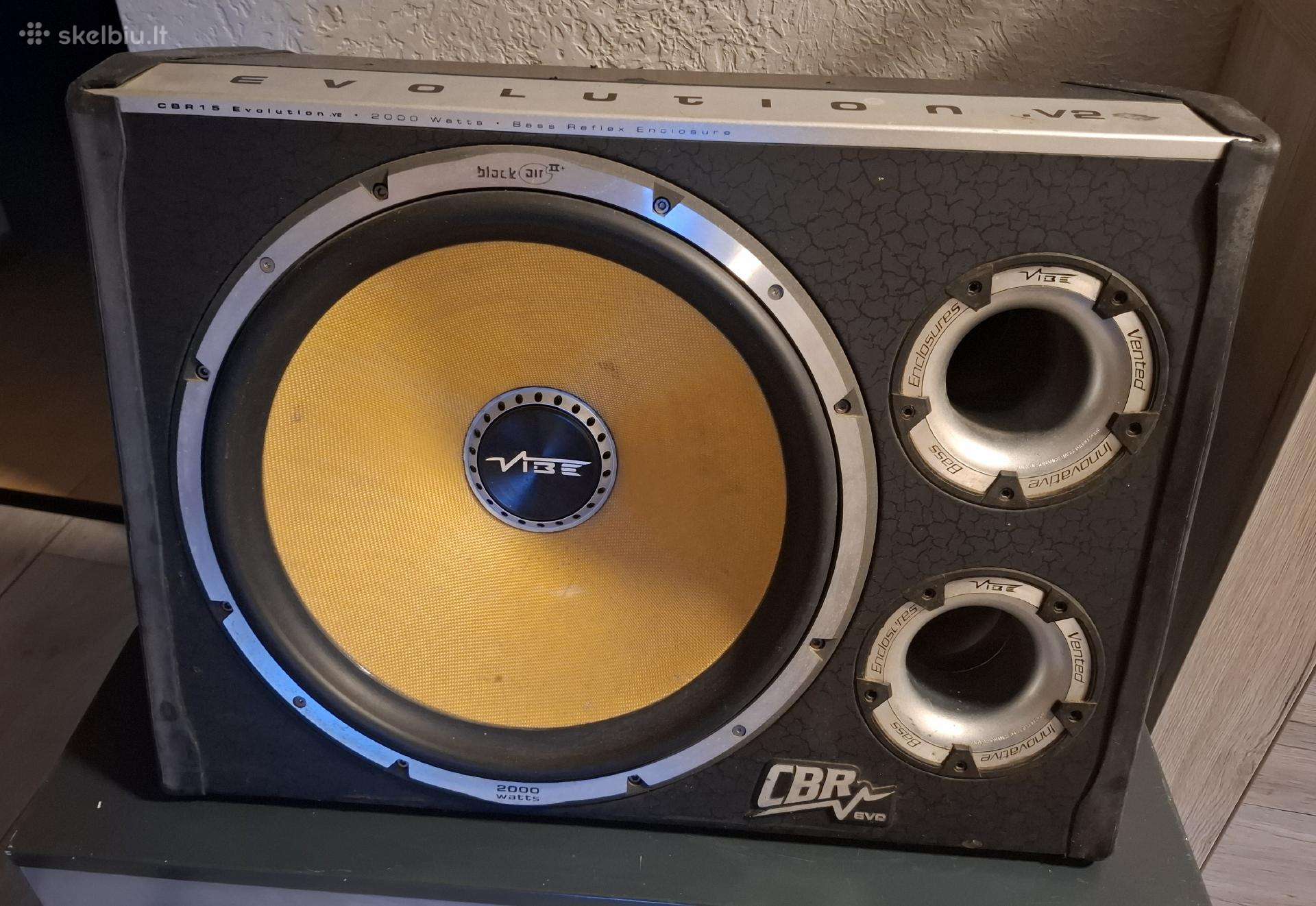 Galingas subvuferis dėžėje Vibe Blackair II 2000w