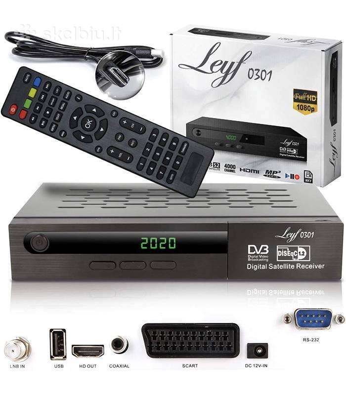 Leyf 0301 palydovinis TV imtuvas, Full HD Dvb-s2