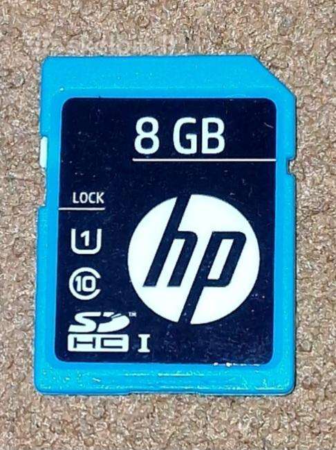 Originali hp 8gb sdhc atminties kortelė