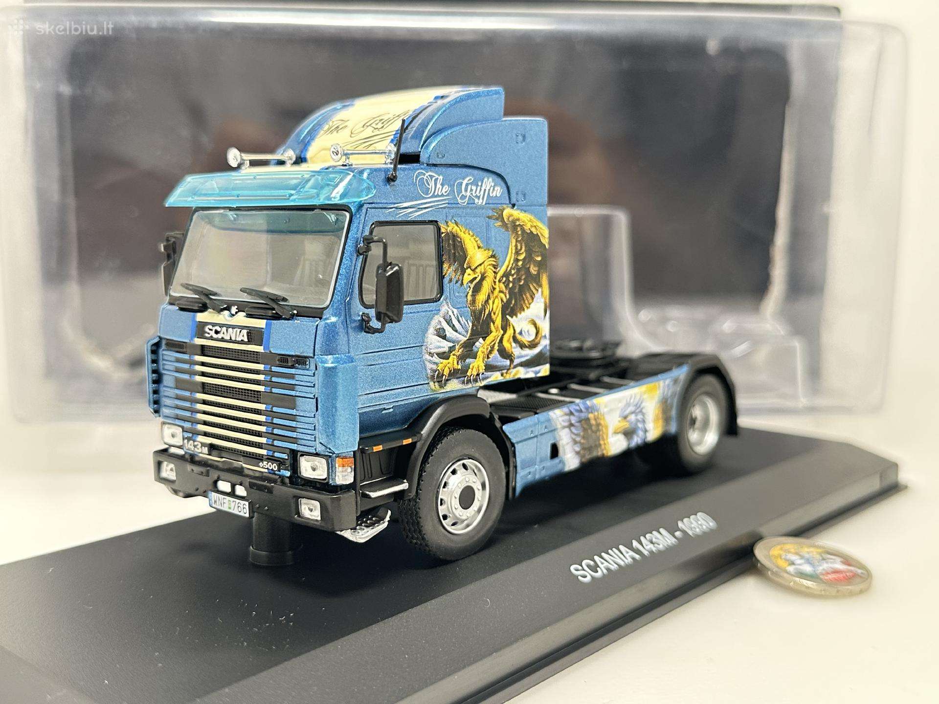 Scania 143m 1990 Griffin mėlyna 1:43 Hachette