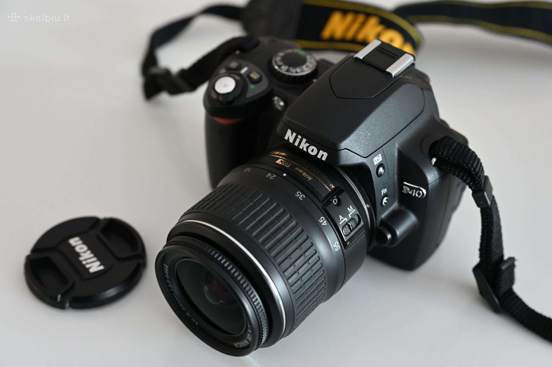 Nikon D40 su Nikkor Af-s 18-55mm objektyvu