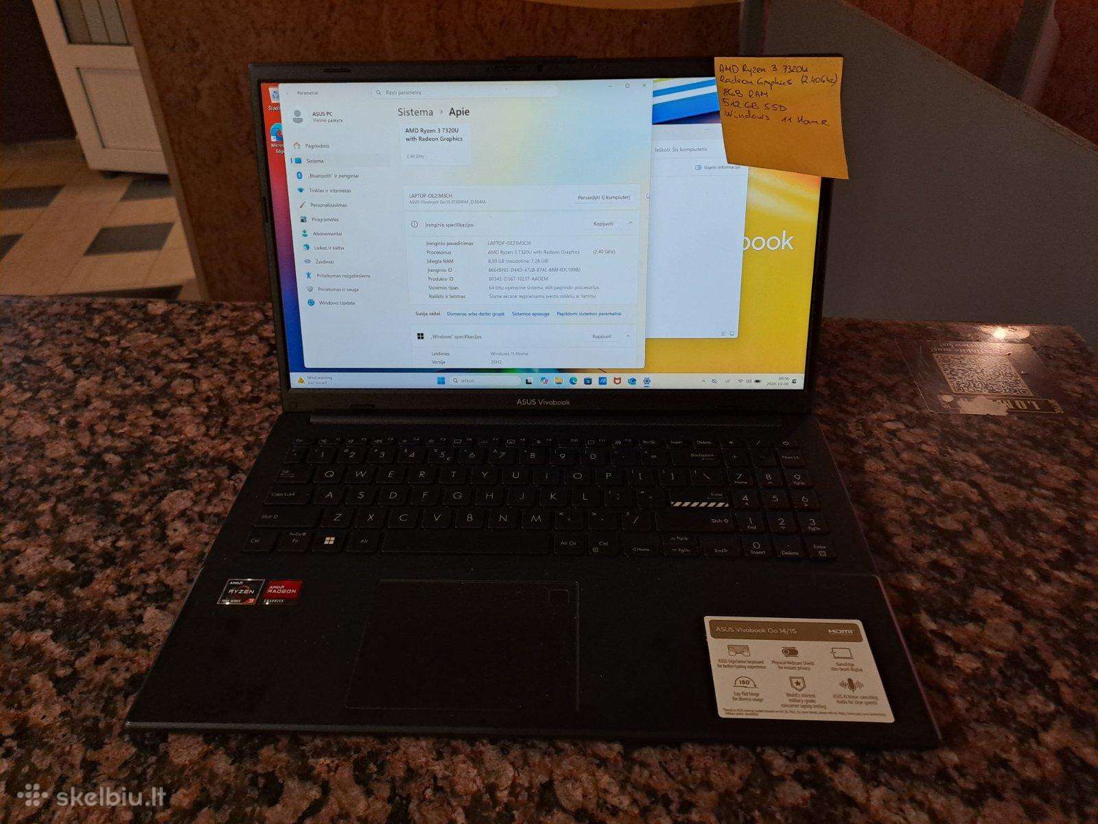 Asus Vivobook Go 15 E1504 3/8gb/512gb