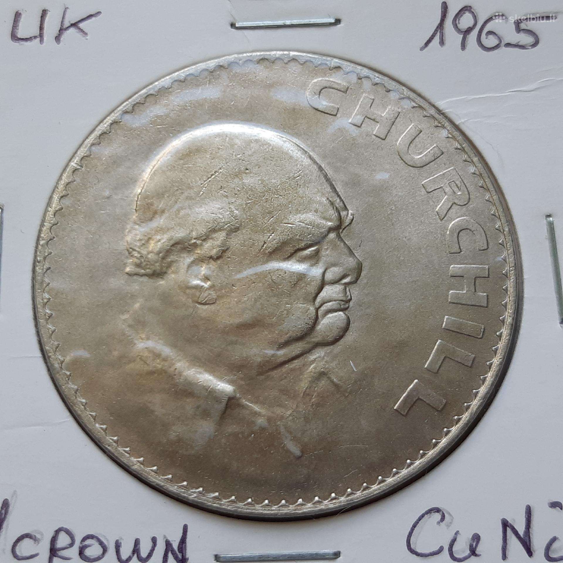 Didžioji Britanija 1 krona Čerčilis 1965
