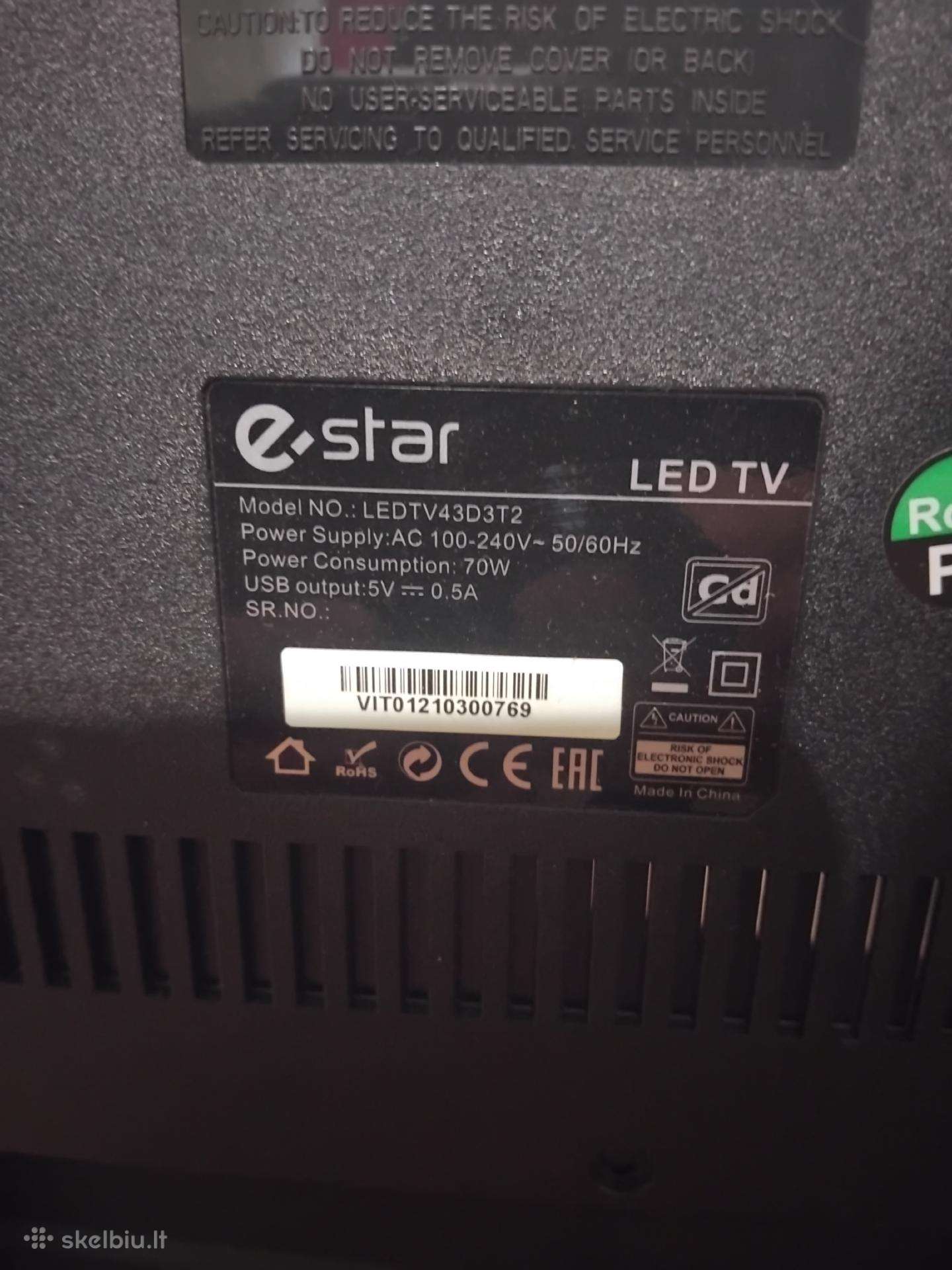 Ploksciu nuo samsung Ue40eh500 -eSTAR Ledtv43d3t2