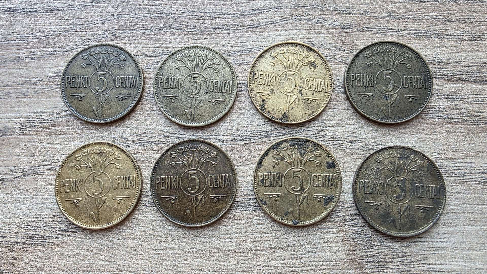 1925 metų smetoniški 5 centai