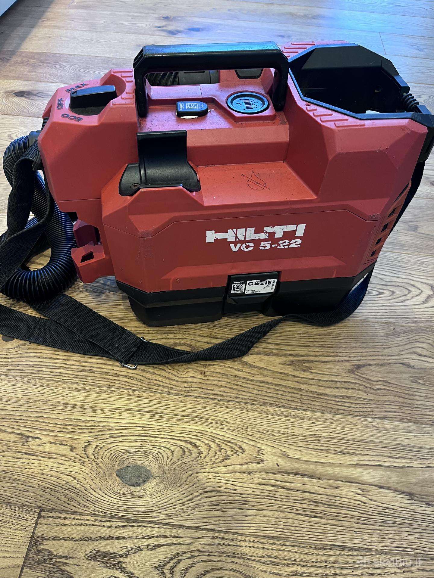 Hilti akumuliatorinis statybinis dulkių siurblys